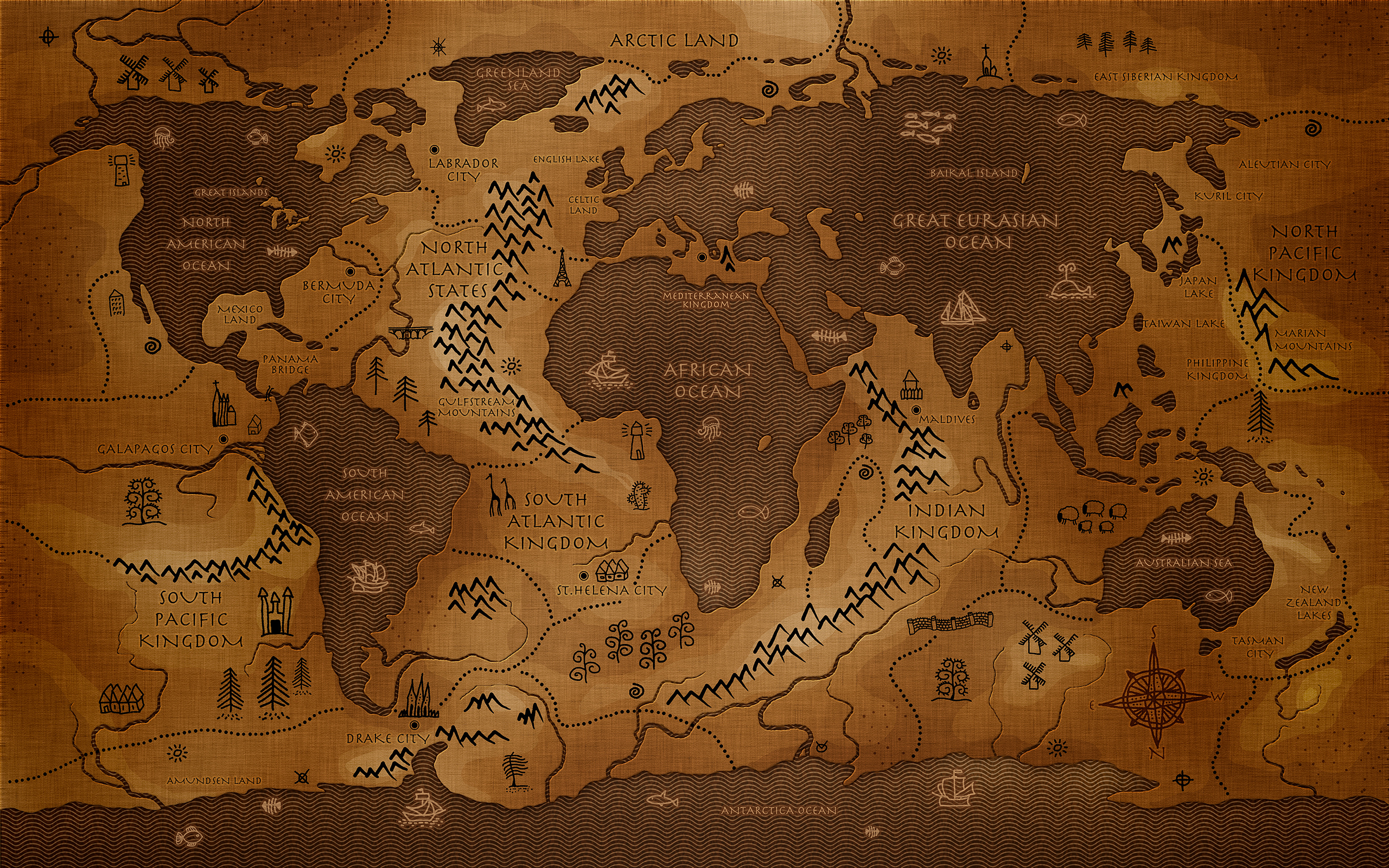 World Maps Wallpaper