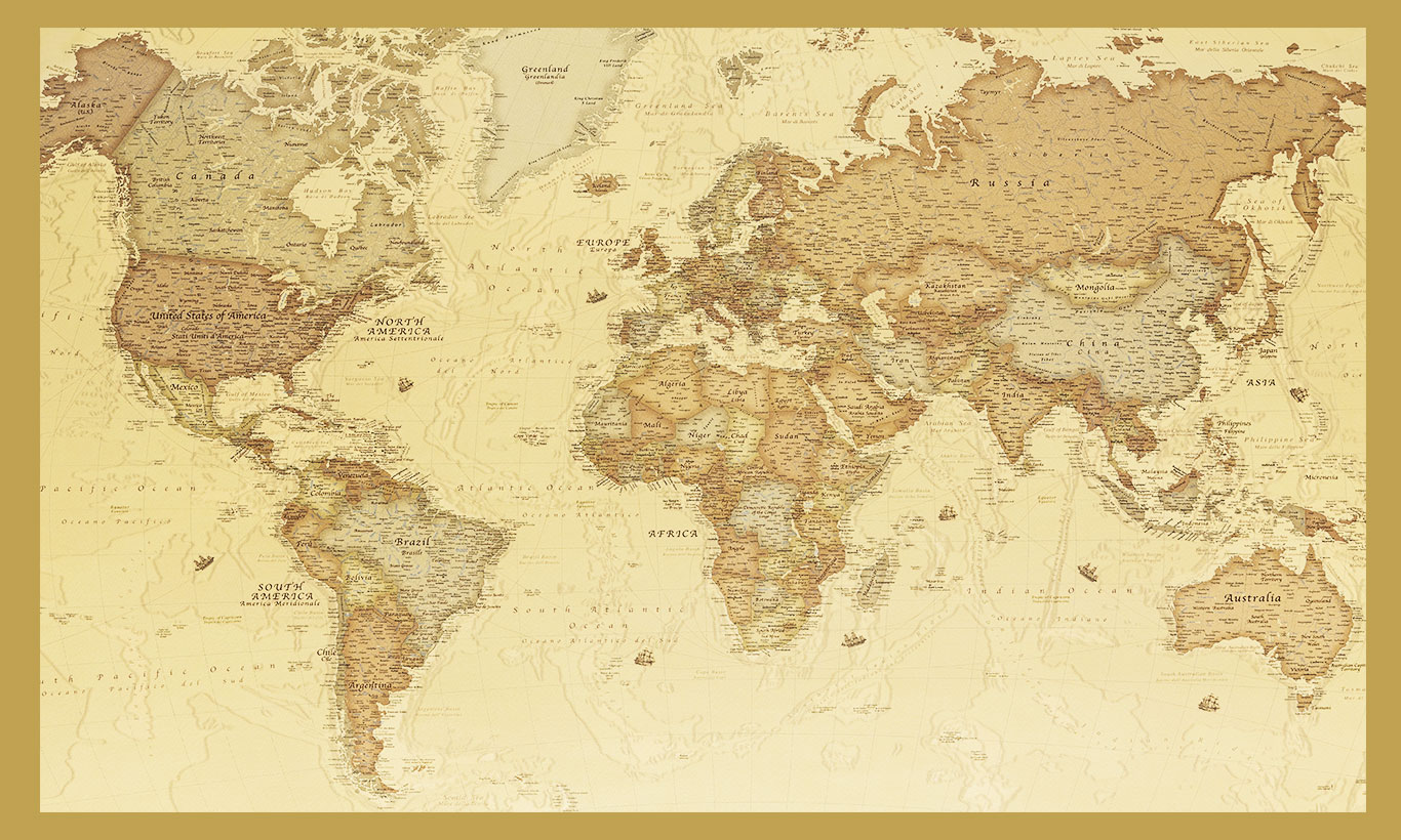 Vintage World Map HD Wallpapers - Wallpaper Cave