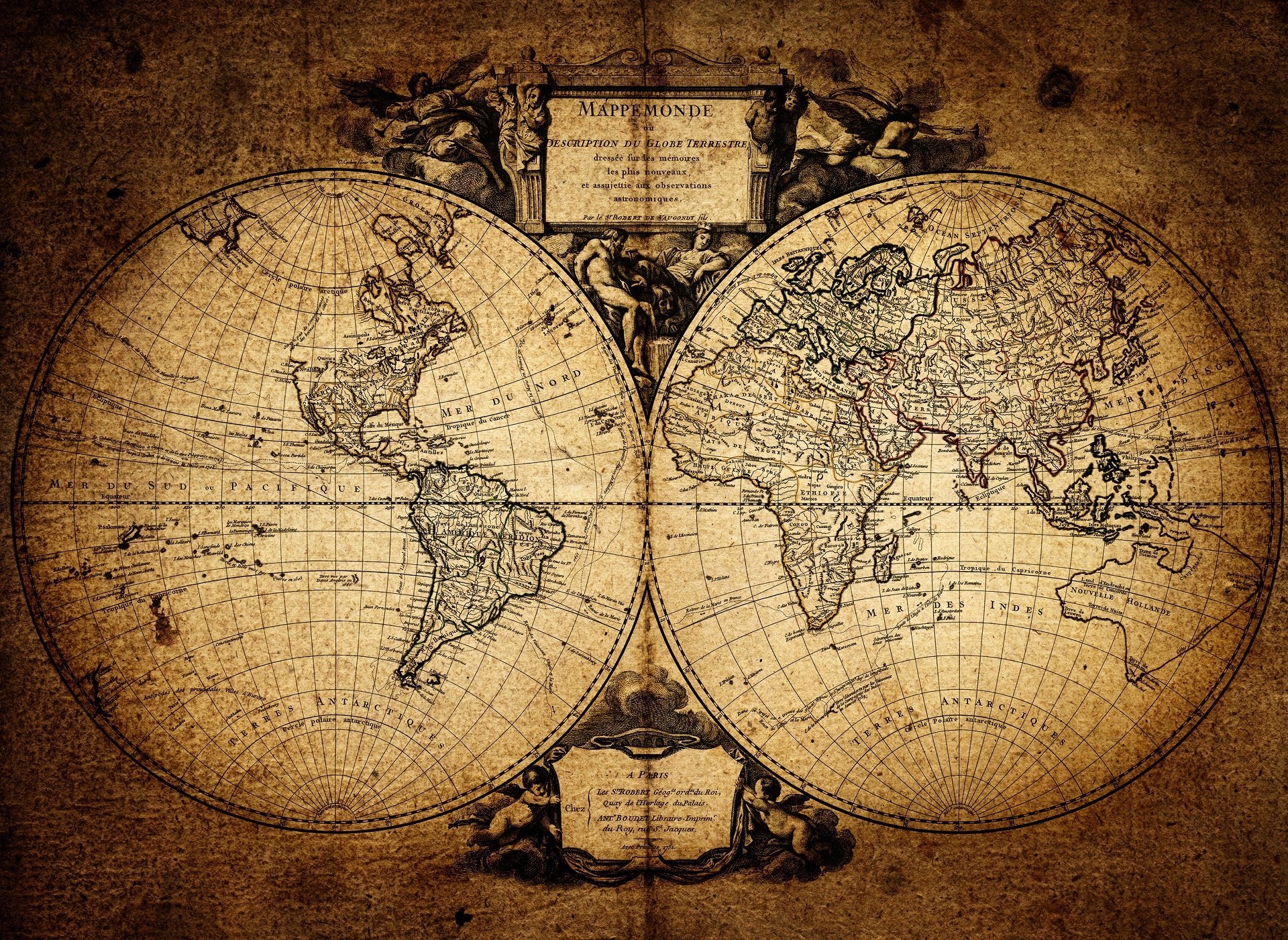 World Map HD Wallpaper
