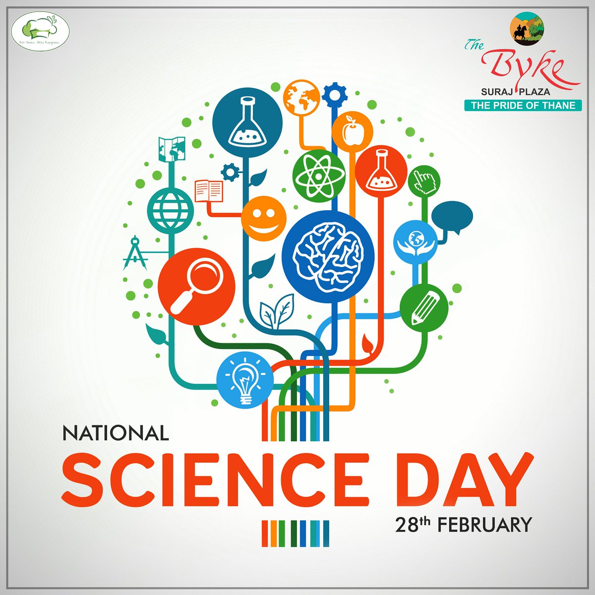 The Byke Suraj Plaza National Science Day. !!!! #TheBykeSurajPlaza #TheByke #PureVegetarian #Thane #EatGreen #StayEvergreen #NationalScienceDay #ScienceDay #Science February