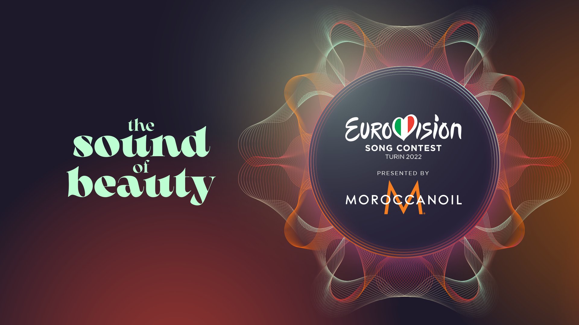 Eurovision Song Contest e signori, introducing the bellissimo slogan and theme art of #Eurovision 2022
