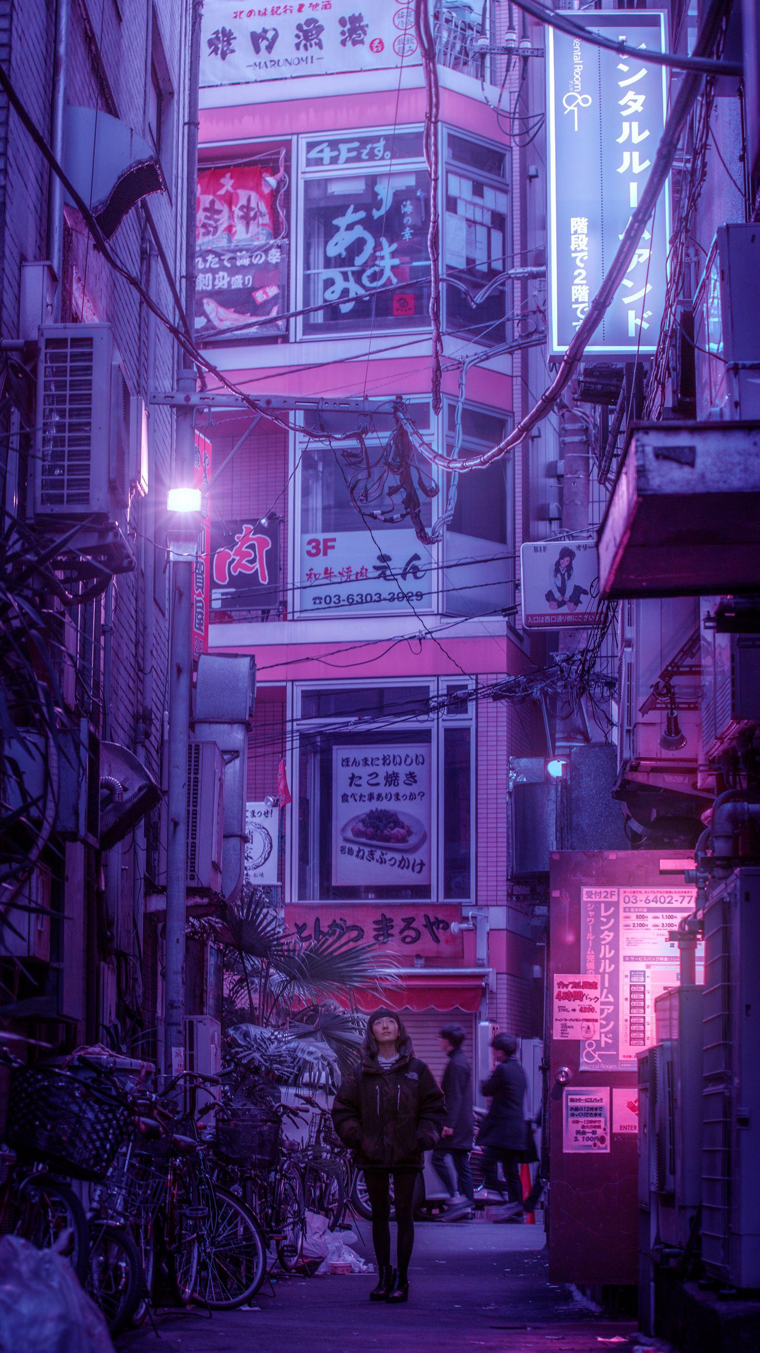 Purple Japan Wallpaper