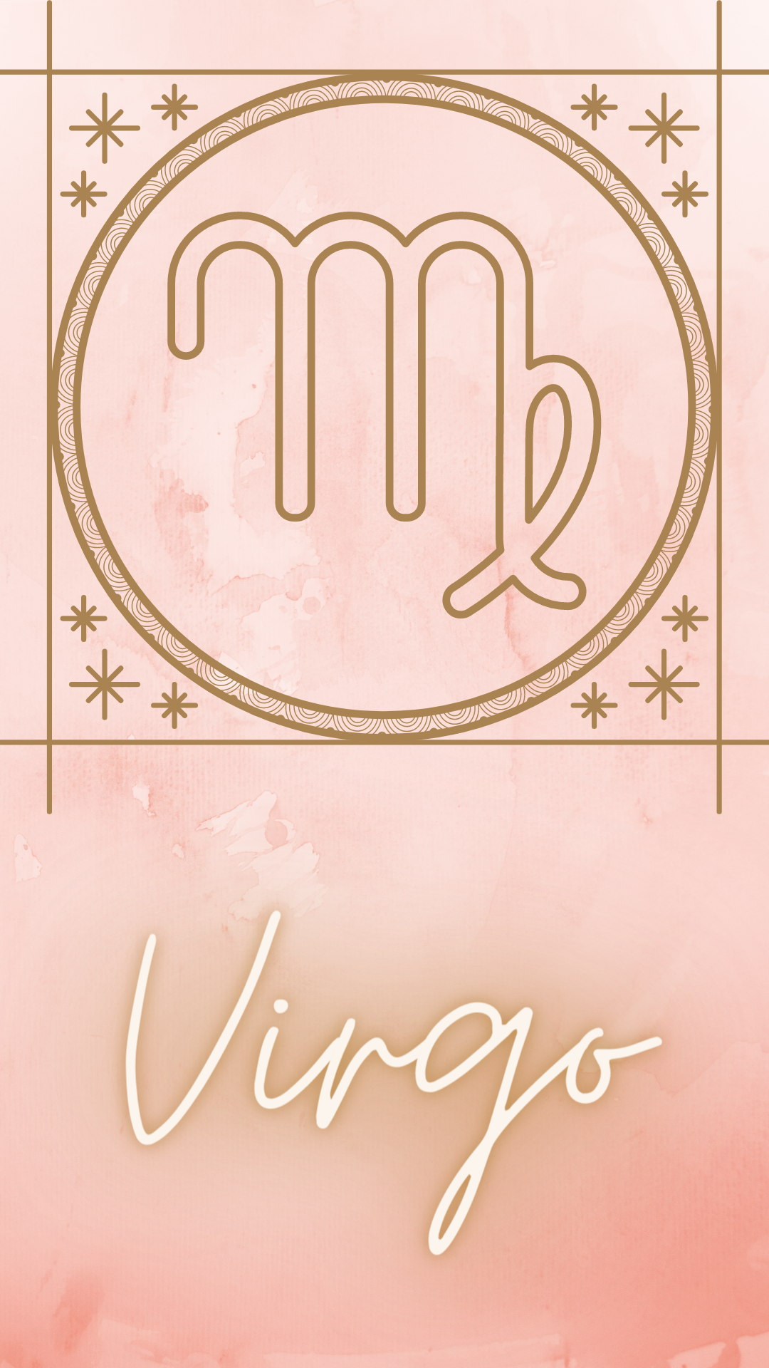 Virgo Zodiac Phone Wallpaper/ Background. Zodiac signs virgo, Virgo sign, Wallpaper for teens