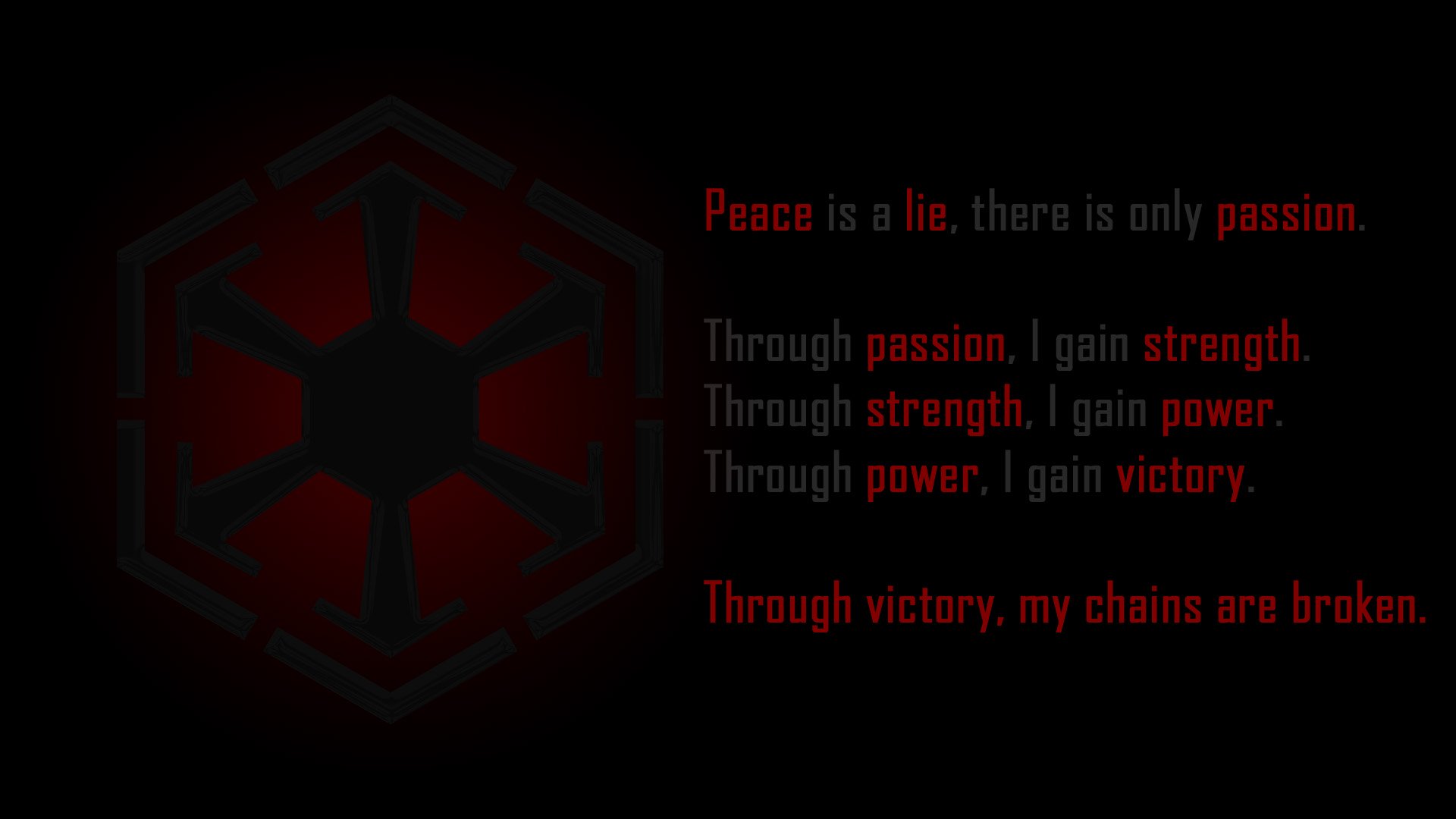 Sith Code Wallpaper