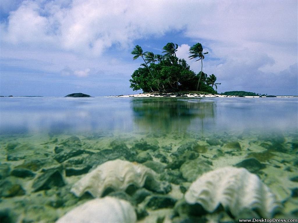 Desktop Wallpaper Natural Background Aitutaki, Cook Islands