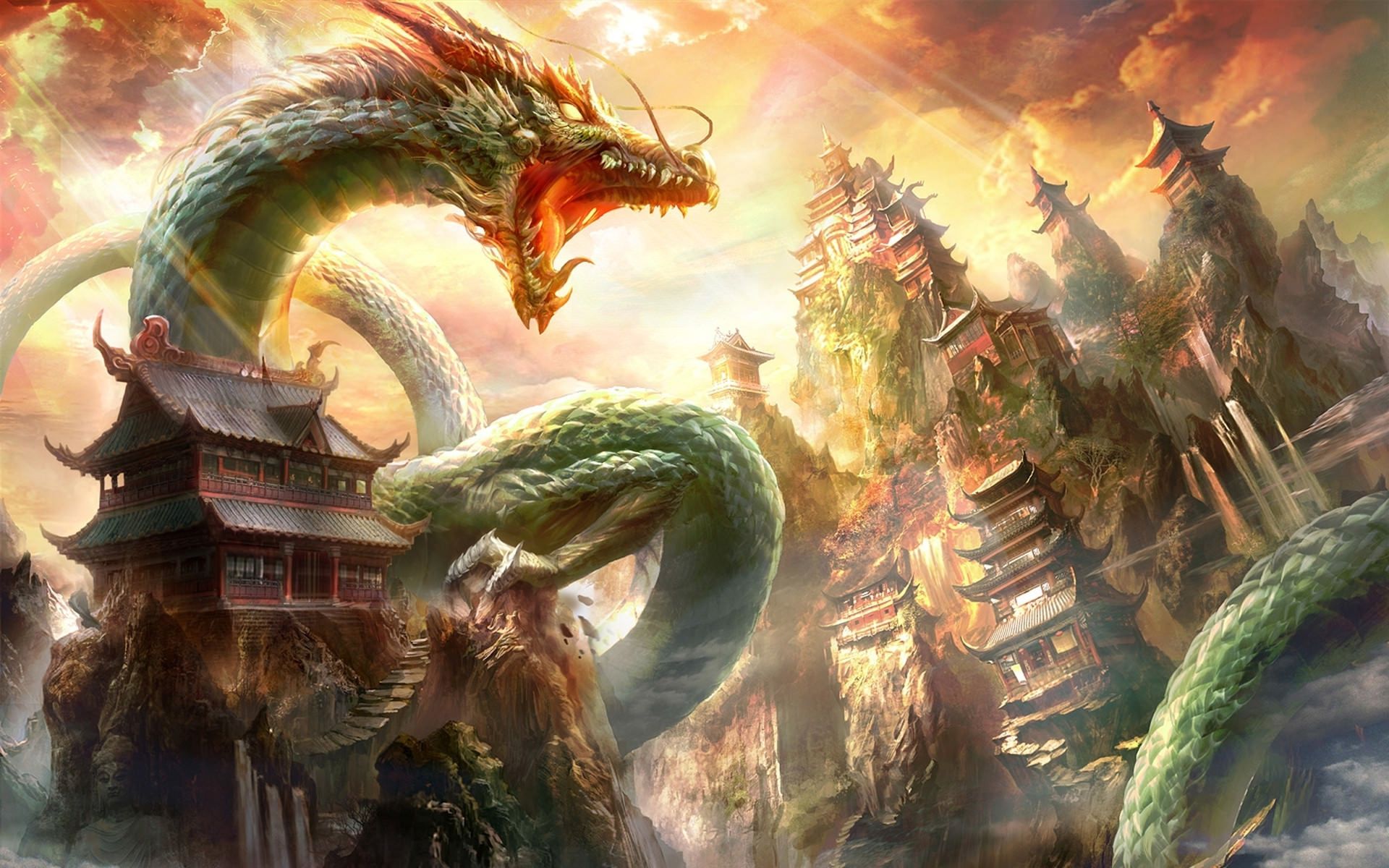 high definition mobile phone and desktop wallpaper. Japanese dragon, Fantasy dragon, Chinese dragon