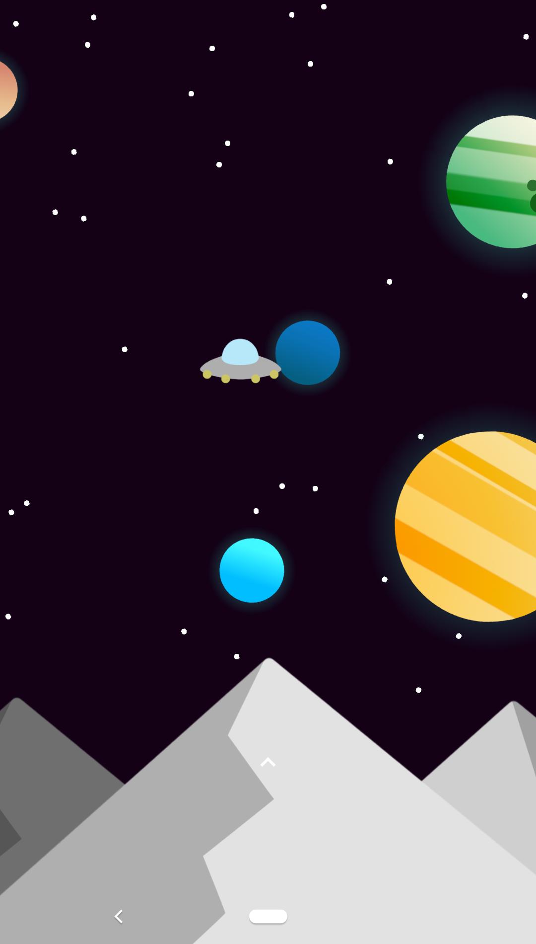 Minimalist Space Live Wallpaper for Android