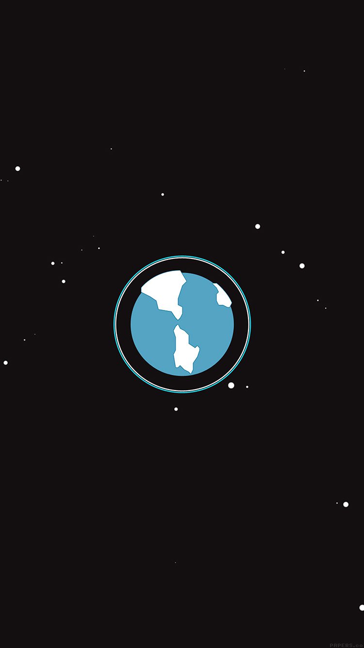 iPhone 6 wallpaper. earth planet minimal simple illust art