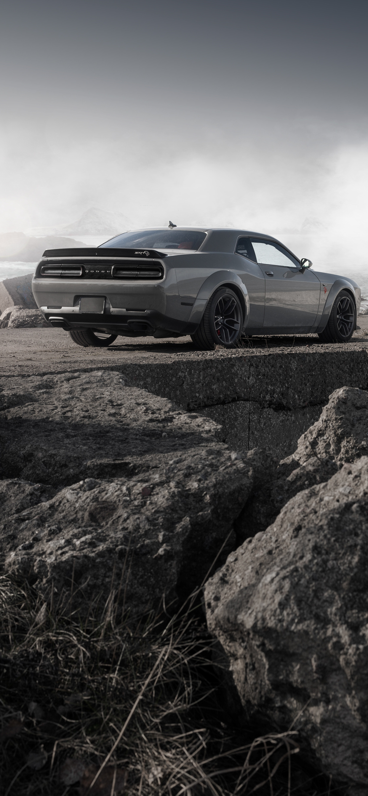 Dodge Challenger Demon SRT Rear iPhone XS MAX HD 4k Wallpaper, Image, Background, Photo and Picture