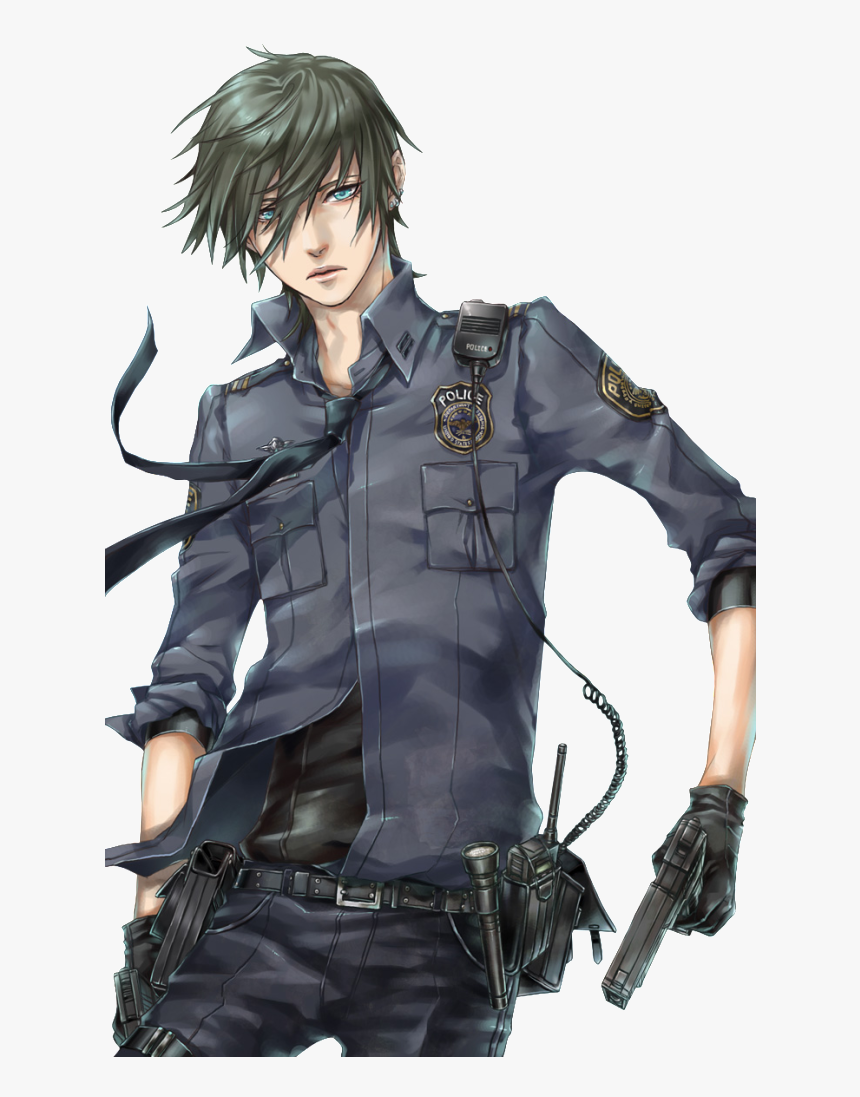 Police Officer Anime, Png Download Anime Police Man, Transparent Png