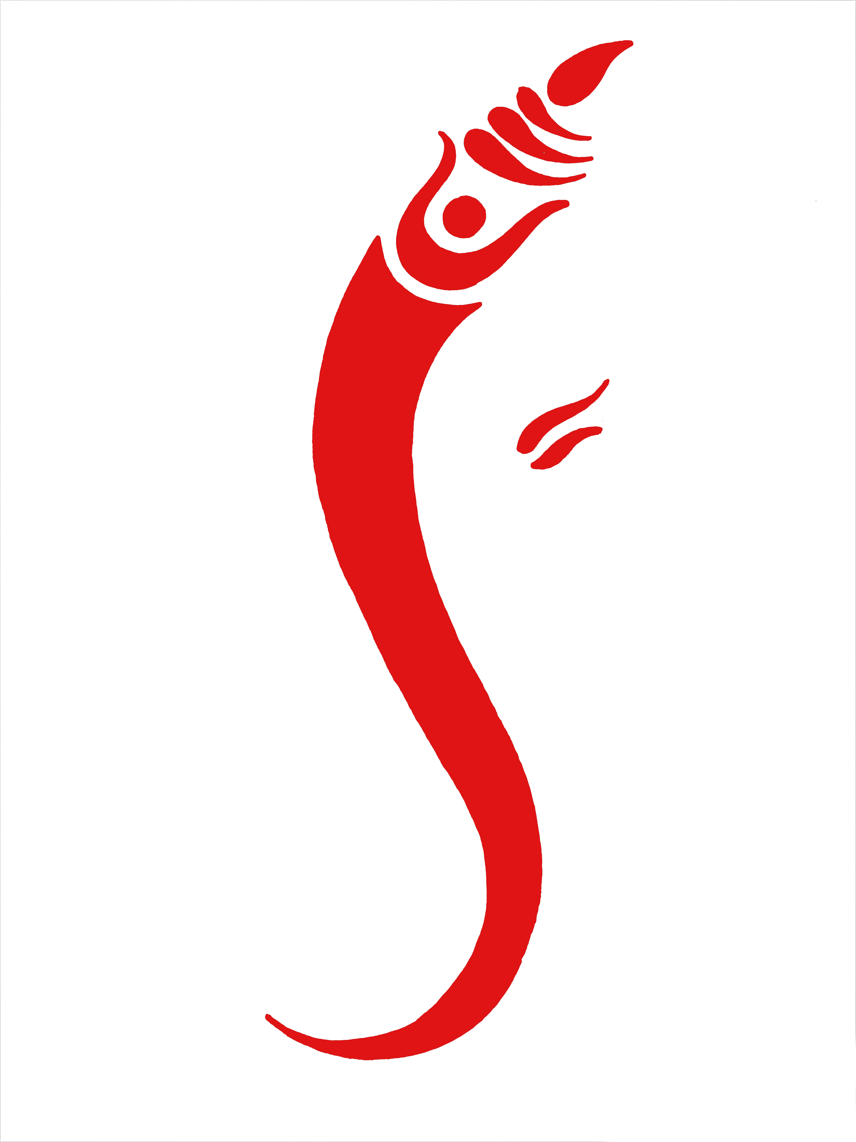 Ganesha Logo Splash Illustration with AI Generative 29377027 PNG