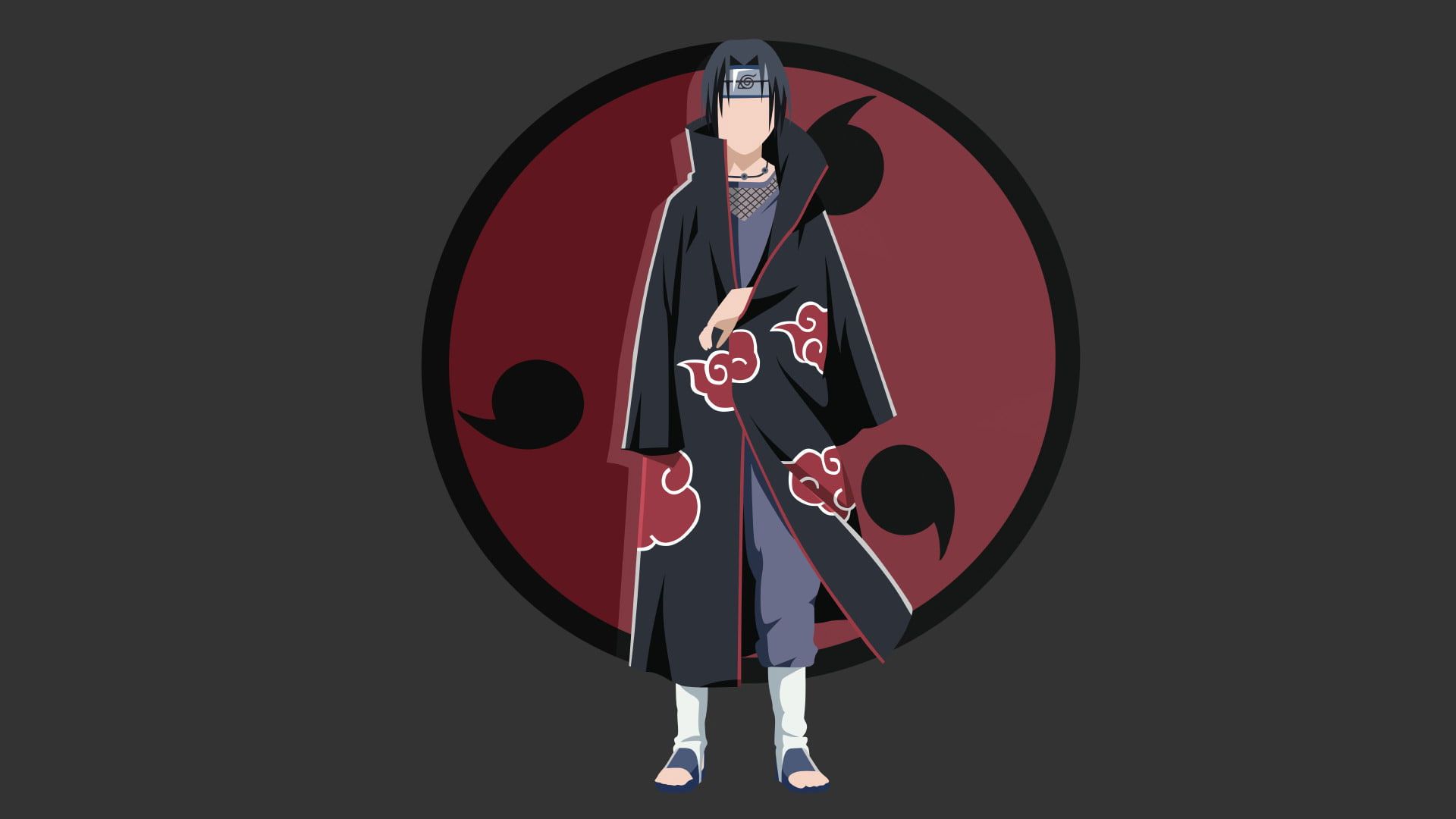 Anime walpaper, Naruto, Akatsuki (Naruto), Itachi Uchiha, Minimalist. Anime wallpaper, Itachi uchiha, Minimalist wallpaper