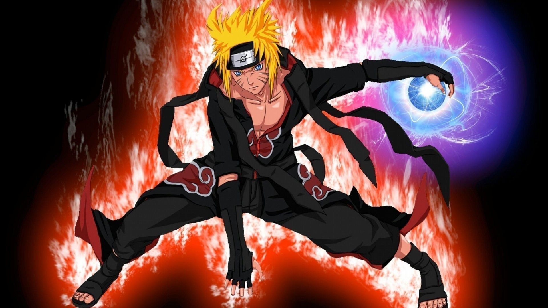 Naruto (anime), naruto akatsuki, anime boys, blue eyes, Uzumaki Naruto, blond hair, anime HD Wallpaper