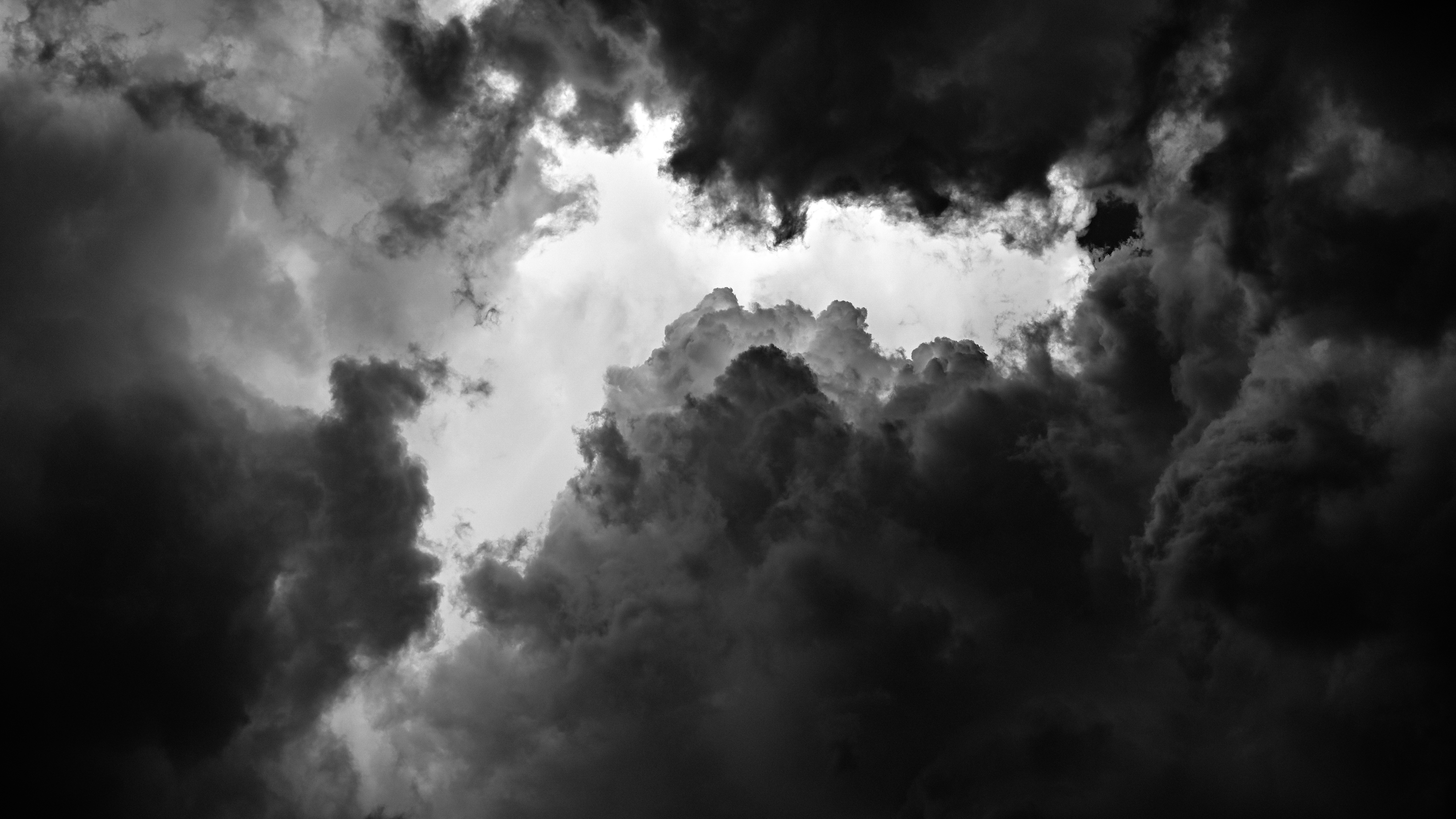 Clouds Nature Monochrome Sky Photography Wallpaper:6016x3384