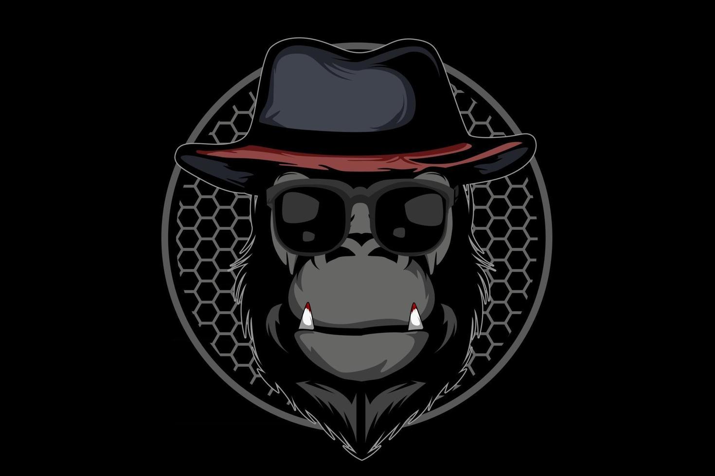 mafia monkey illustration design