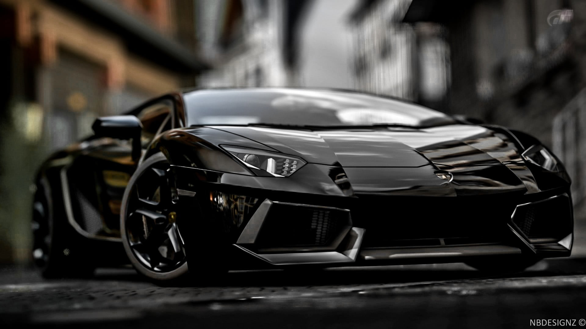 Wallpaper Black Sports Car, Lamborghini, Lamborghini Aventador, Vehicle • Wallpaper For You
