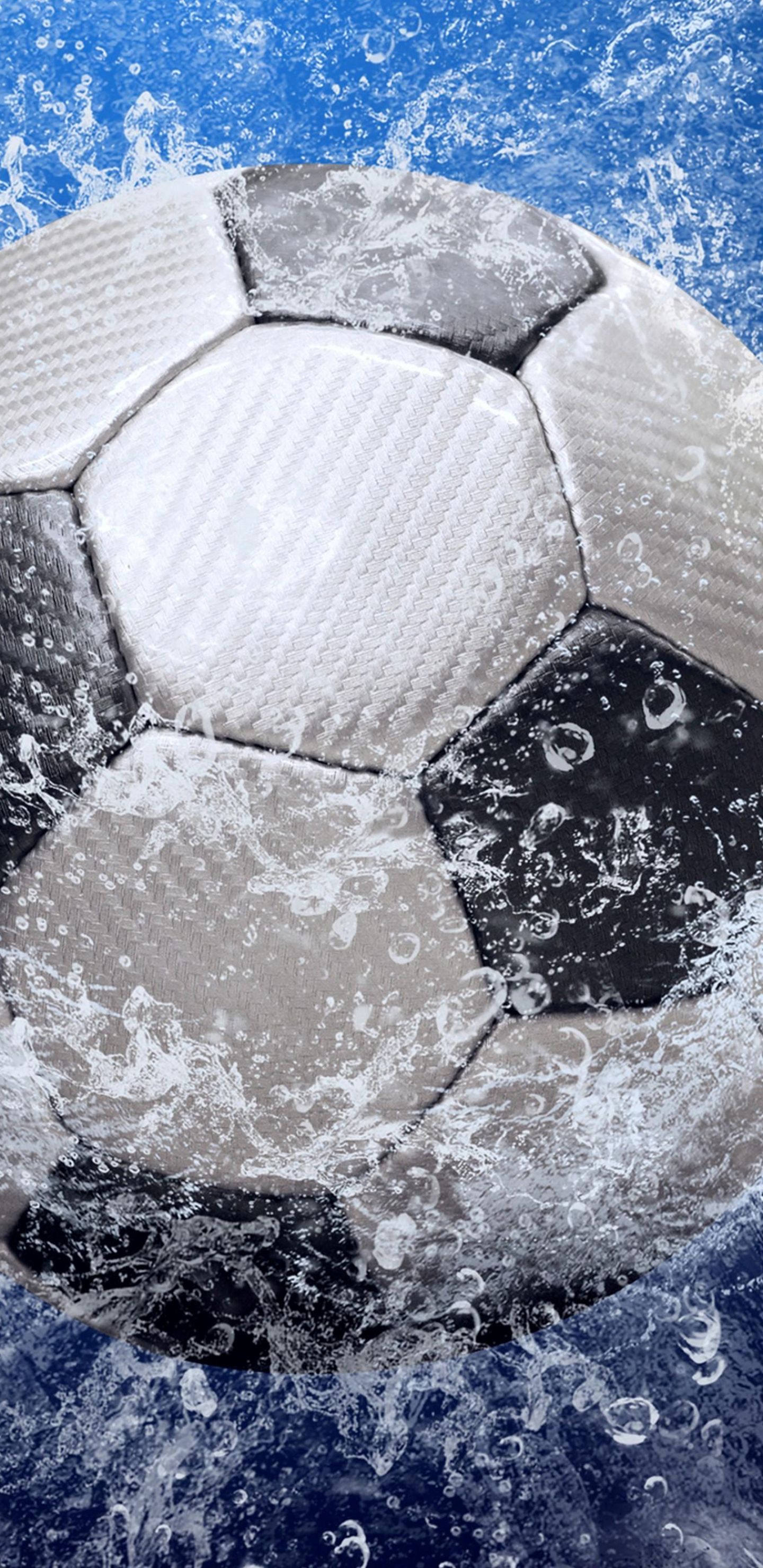 Football Splash 3D Desktop HD Wallpaper