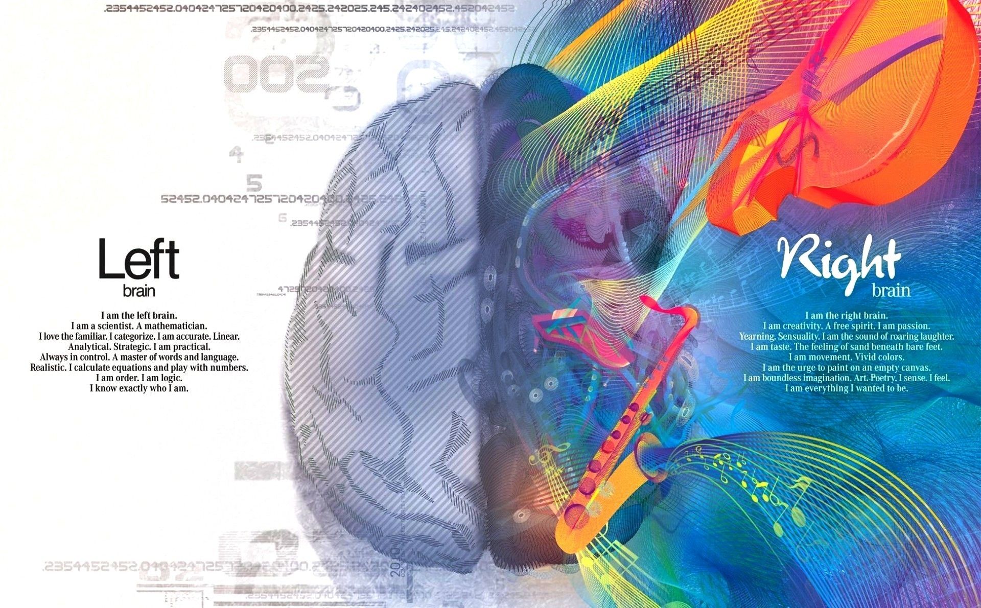 Abstract Brain Wallpaper