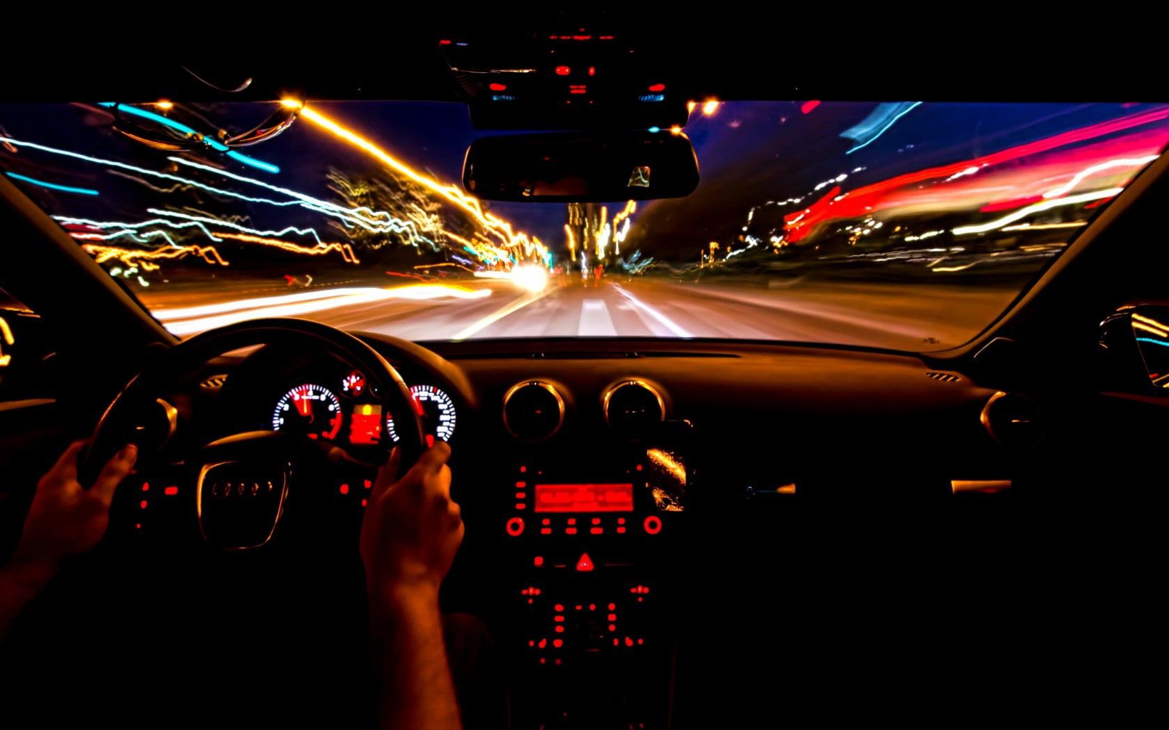 Audi, A3, 8P, timelapse photo of car on road #beauty #Audi #exposure #night #A3 P #movement P #wallpap. Time lapse photo, HD wallpaper vintage, HD wallpaper