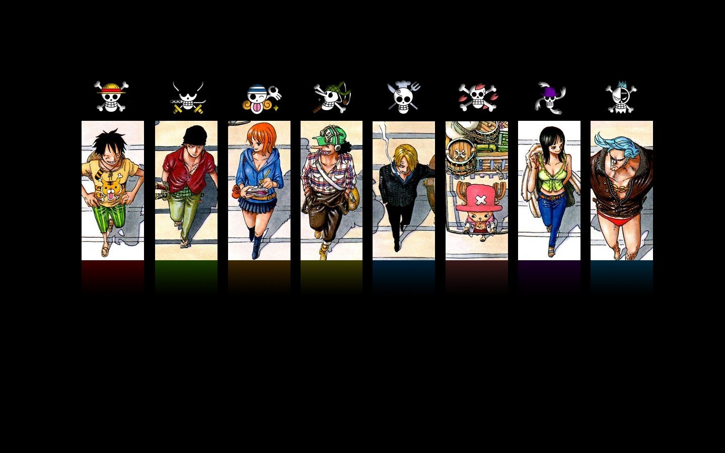 One Piece, Monkey D. Luffy, Roronoa Zoro, Nami, Usopp, Sanji, Tony Tony Chopper, Nico Robin, Jolly Roger, Anime HD Wallpaper / Desktop and Mobile Image & Photo