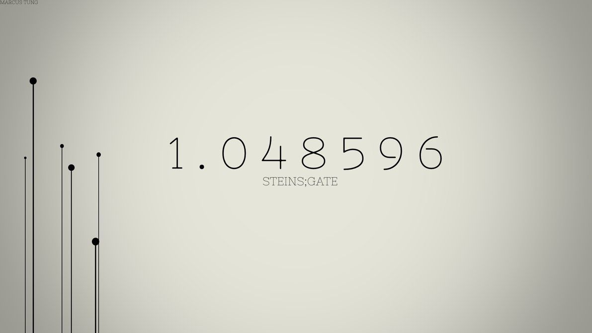 Wallpaper using the Steins;Gate number and a visual of world lines. Steins, Gate, Steins gate 0