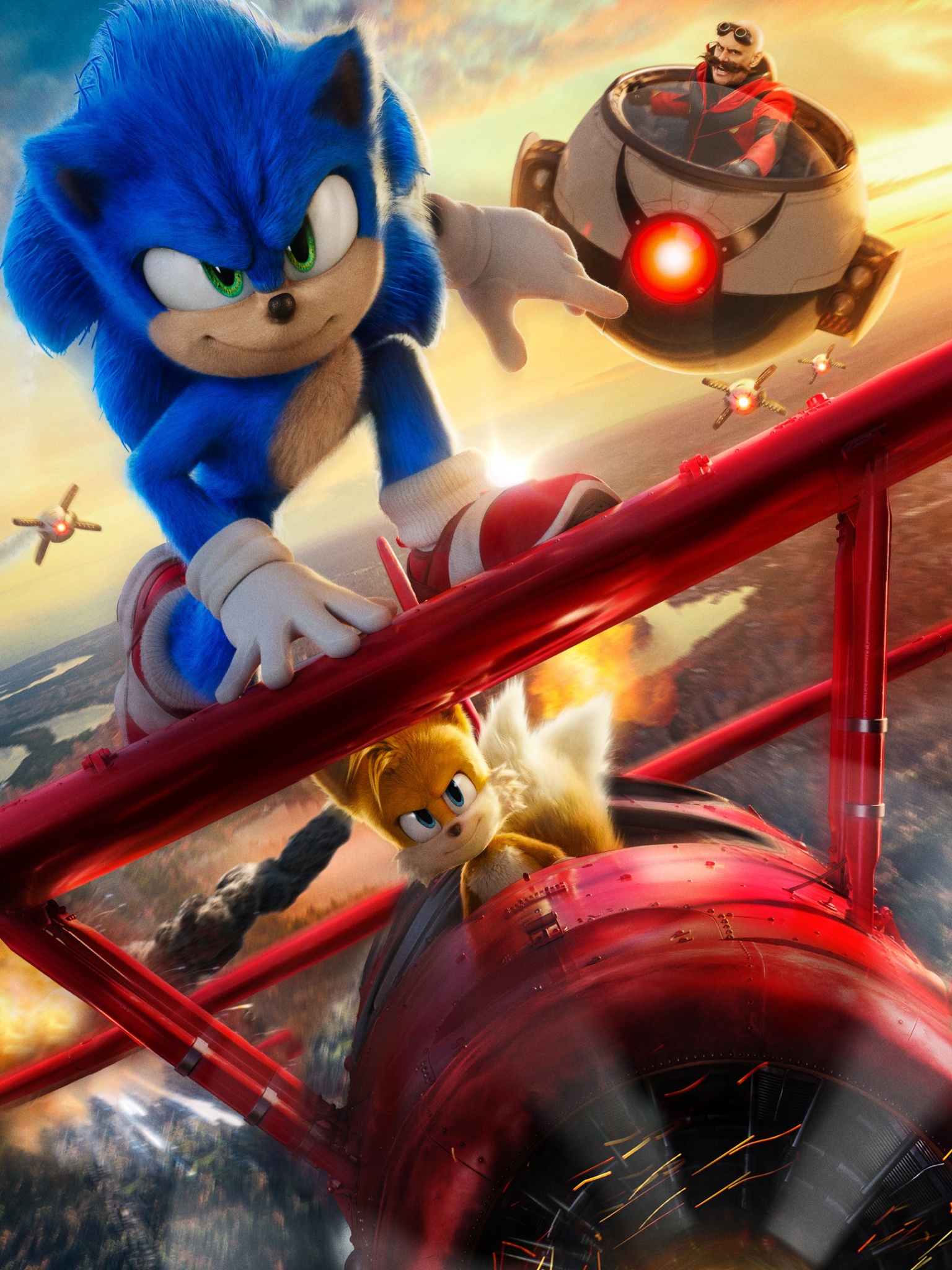 Sonic the Hedgehog 2 Wallpaper 4K, 2022 Movies, Adventure, Comedy, Movies