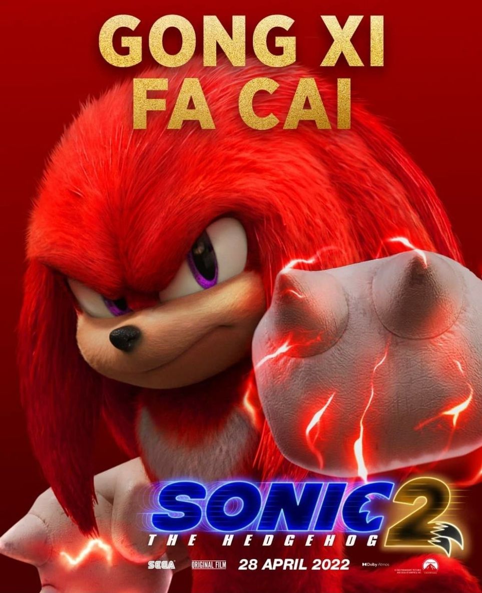 Sonic the Hedgehog 2 Posters Offer a New Look at Knuckles