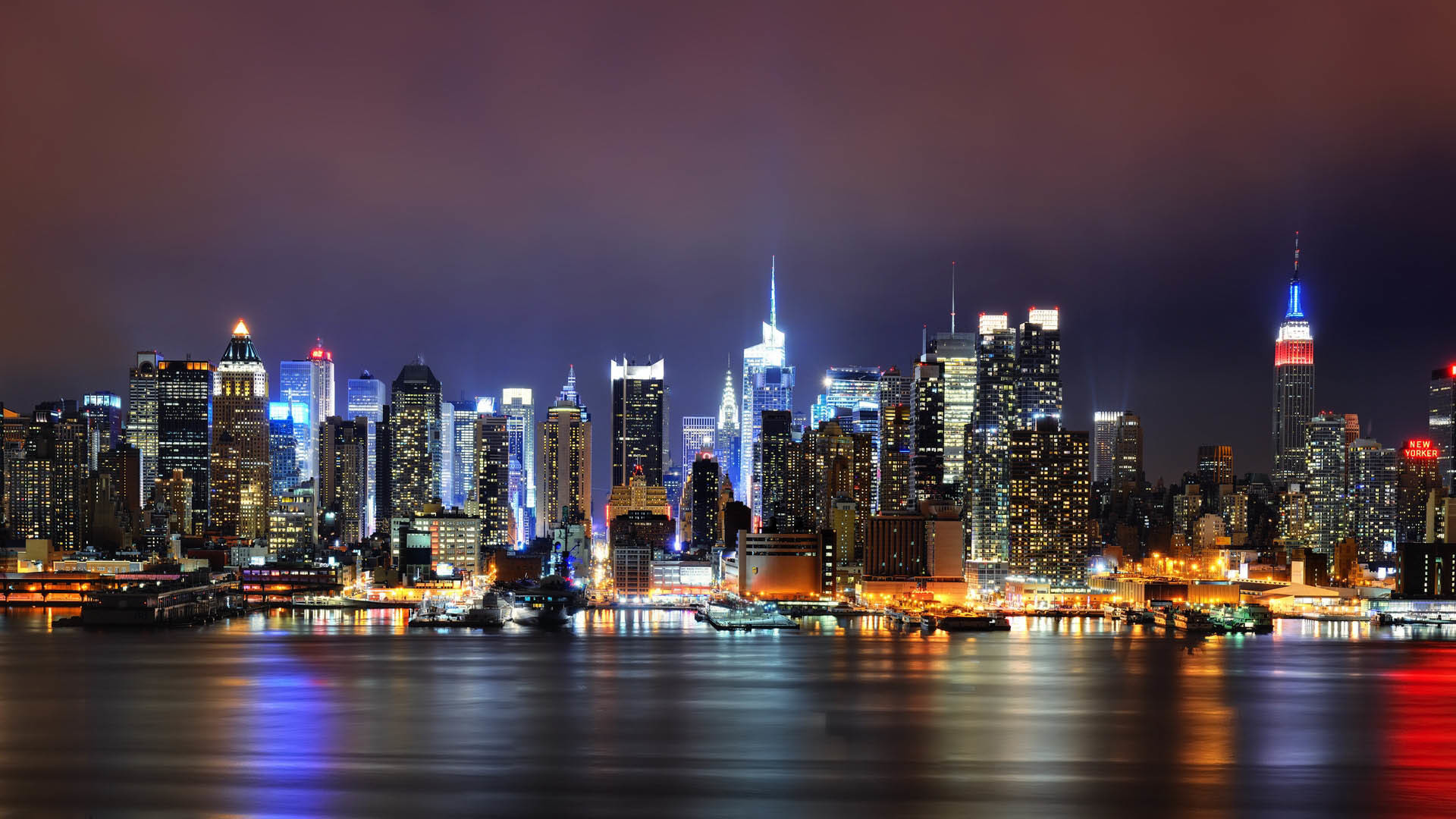 New York City Night Wallpaper HD Data Src York City Night Skyline
