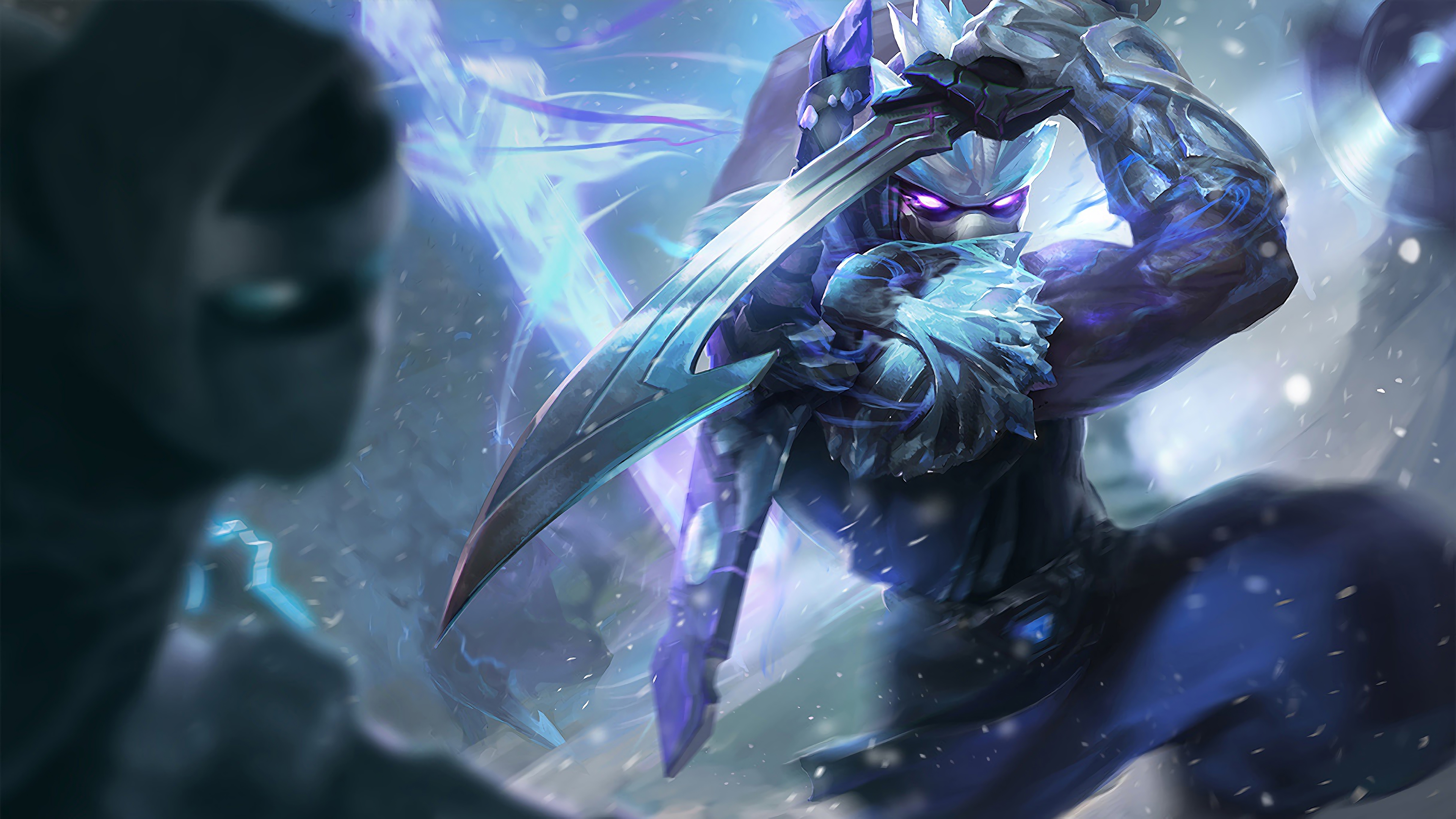 Wallpaper 4k Frozen Shen LoL Splash Art League of Legends lol Wallpaper