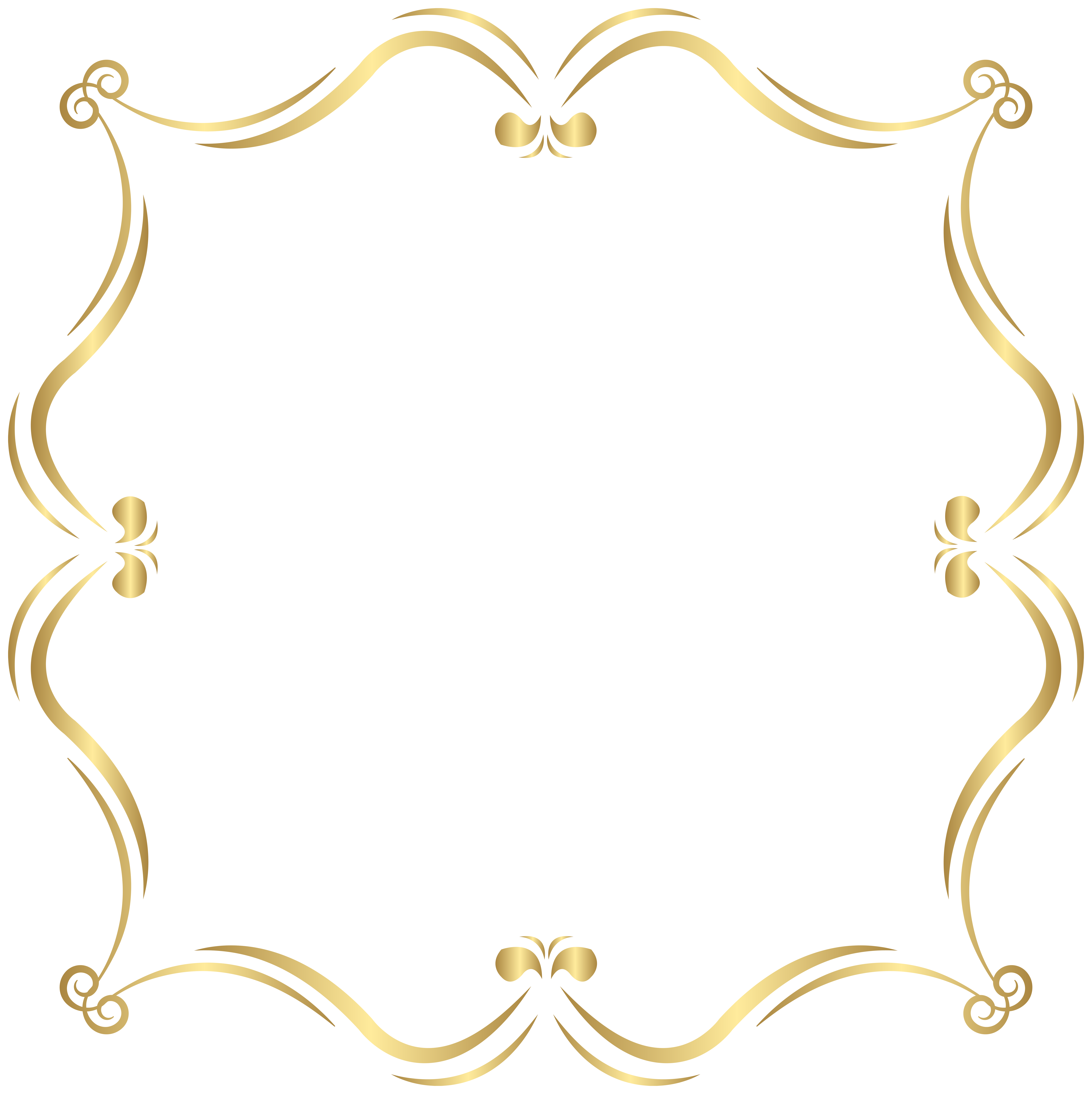 Gold Border PNG Clip Art Image​-Quality Free Image and Transparent PNG Clipart