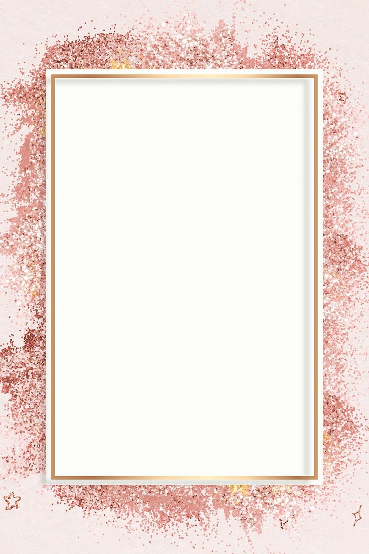 Rose gold glitter frame vector pink festive background. premium image by rawpixel.co. Rose gold background, Gold glitter background, Rose gold glitter wallpaper