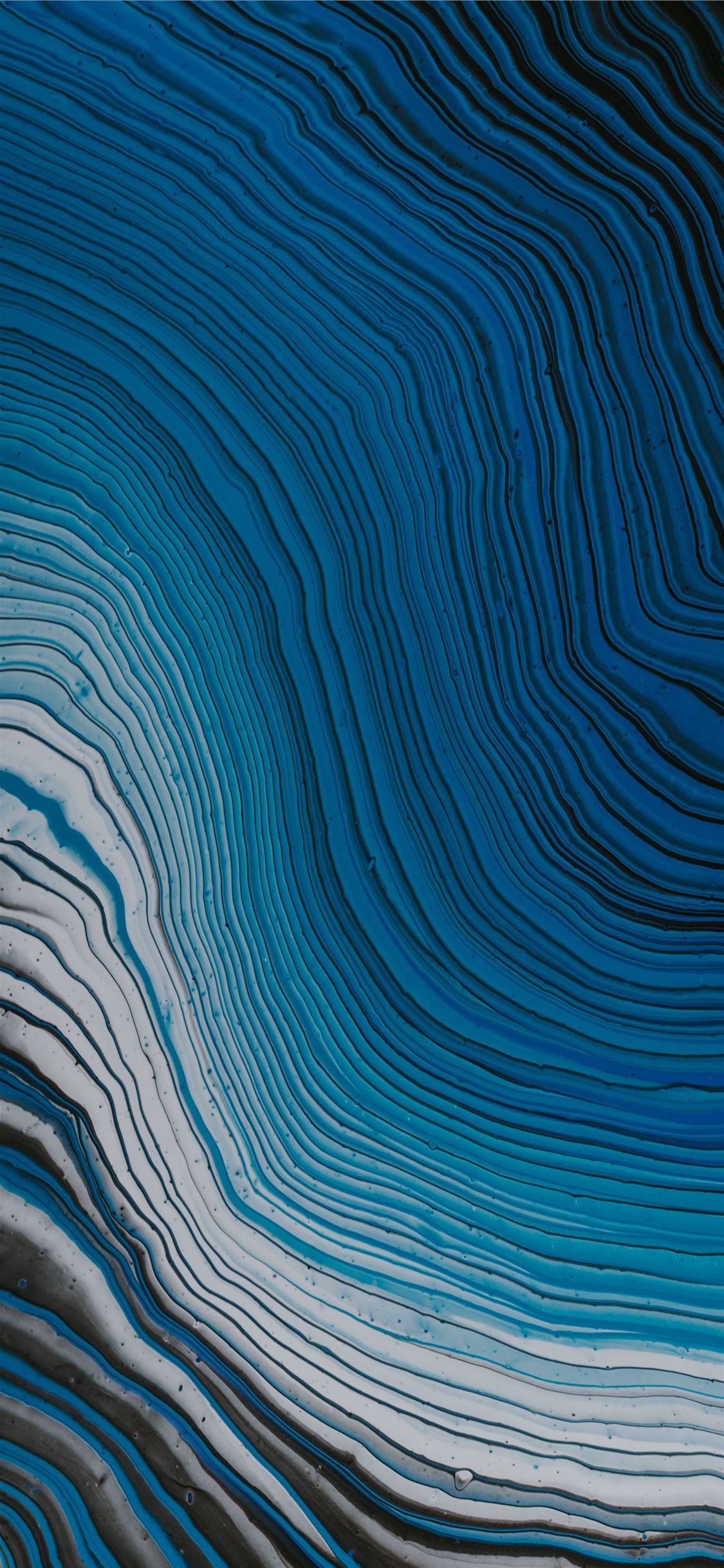 blue and white abstract painting iPhone X Wallpaper Free Download