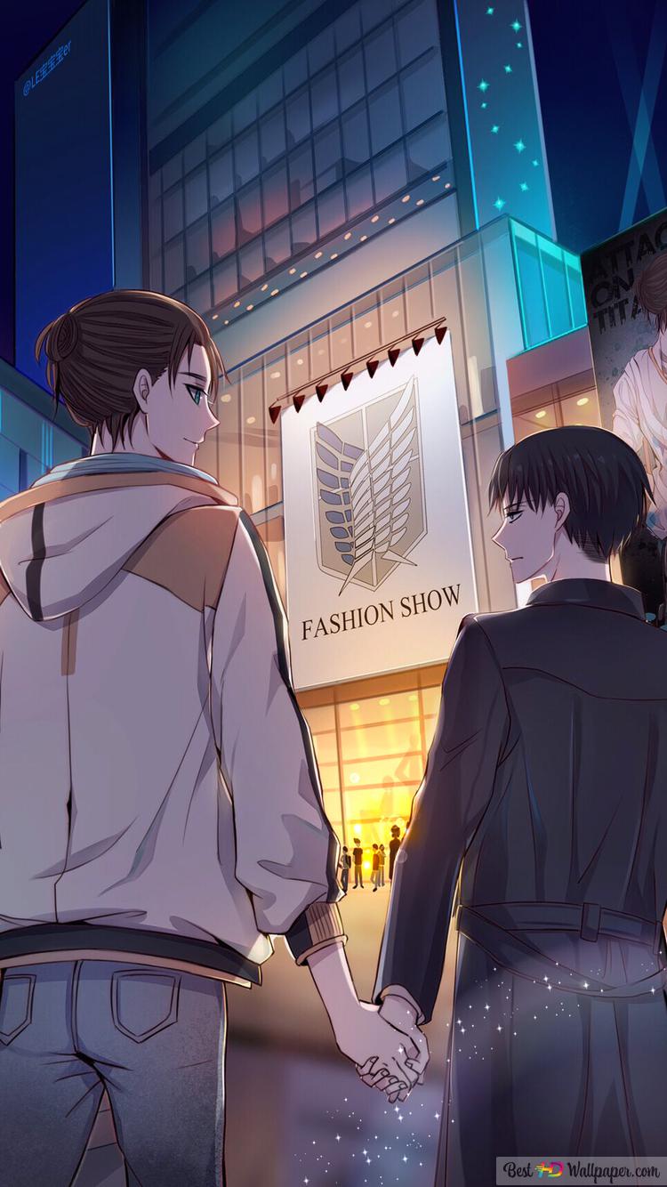 Attack On Titan Ackerman and Eren Yeager HD wallpaper download