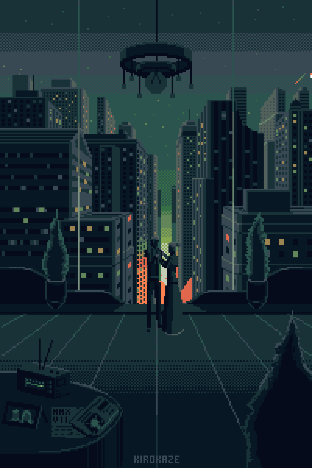 More animated pixel art wallpaper