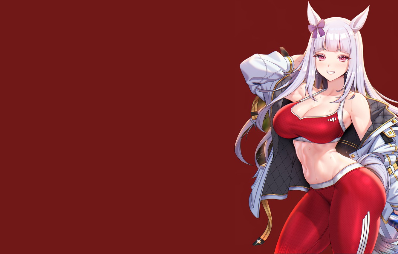 Wallpaper, Anime, fitness, tights, horse girls, Uma musume image for desktop, section сэйнэн