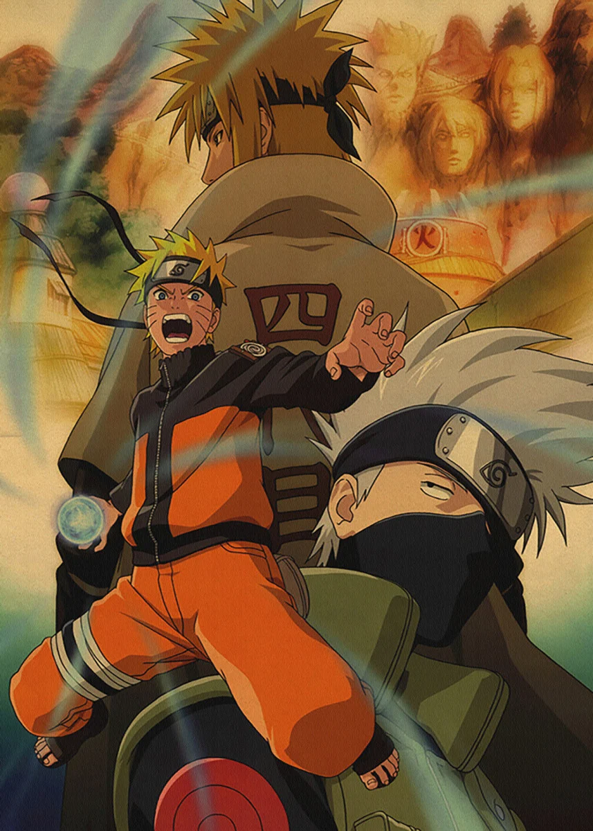 Naruto Anime & Manga Poster Print. metal posters. Anime wall art, Naruto painting, Anime