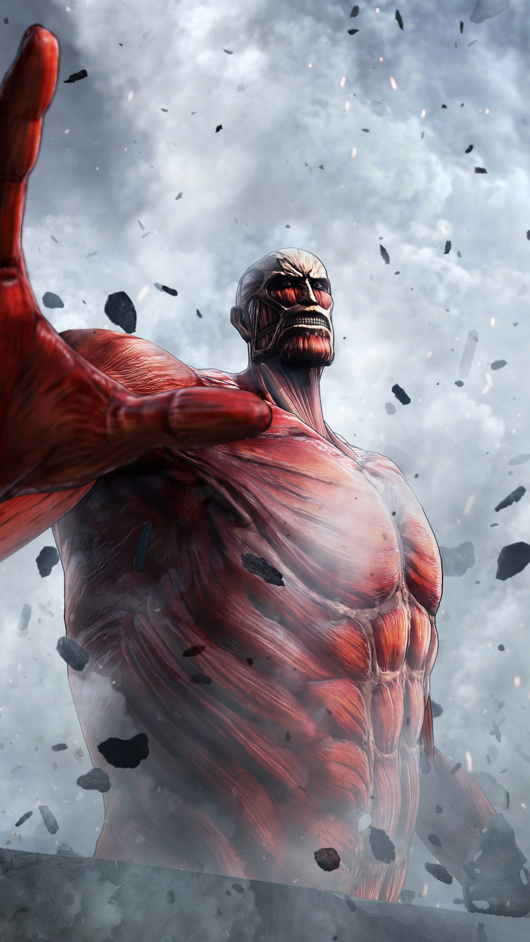 attack on titan iphone wallpaper, fictional character, superhero, cg artwork, supervillain, flesh