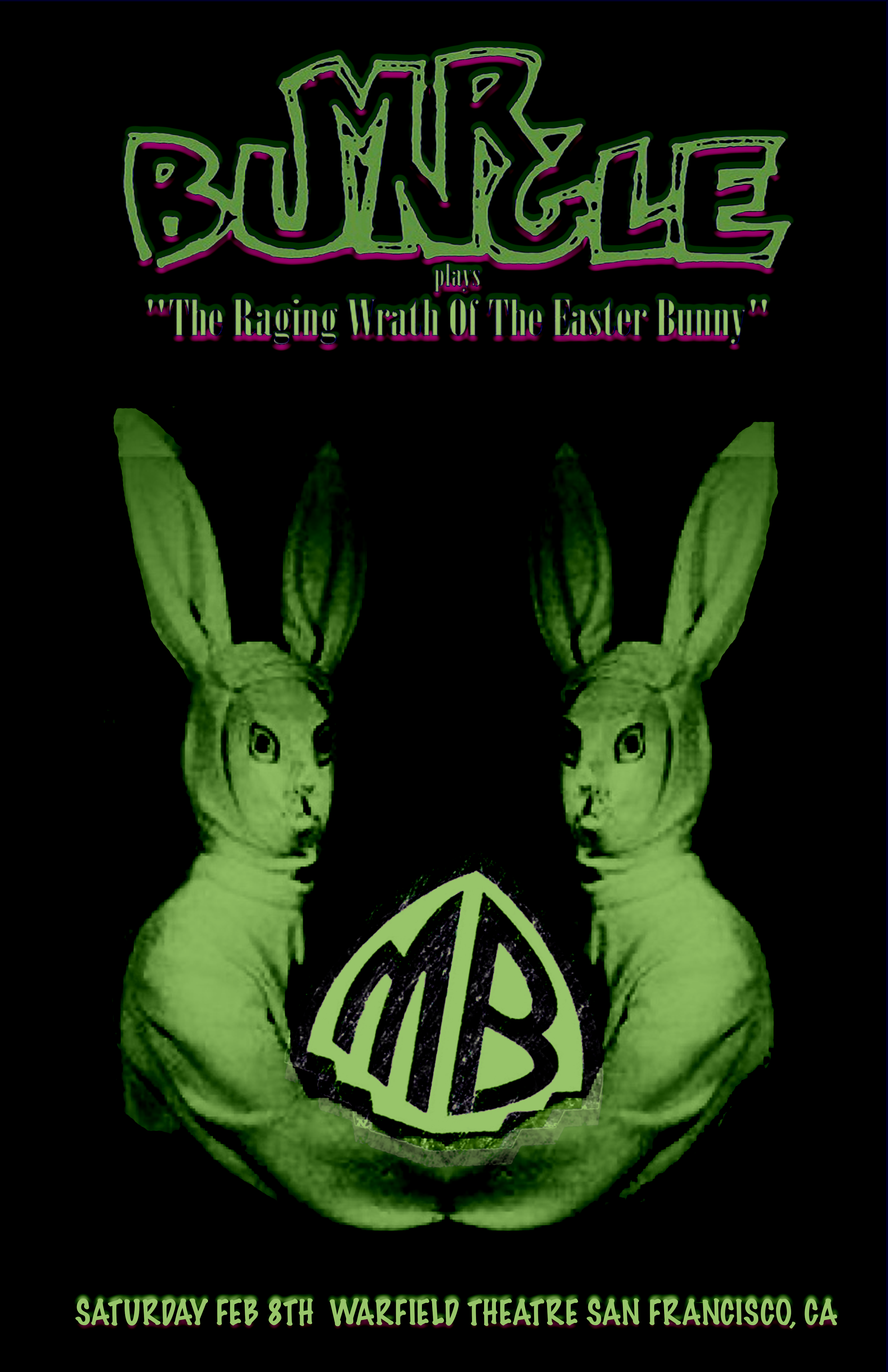 MR BUNGLE 2 8 20 Warfield SF. Mr Bungle, Graphic Design Posters, Band Posters