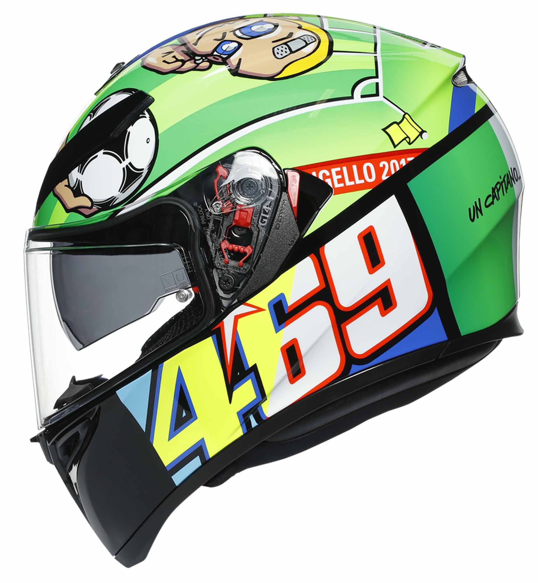 AGV K3 SV Valentino Rossi Mugello 17 Motorcycle Helmet Green XXL