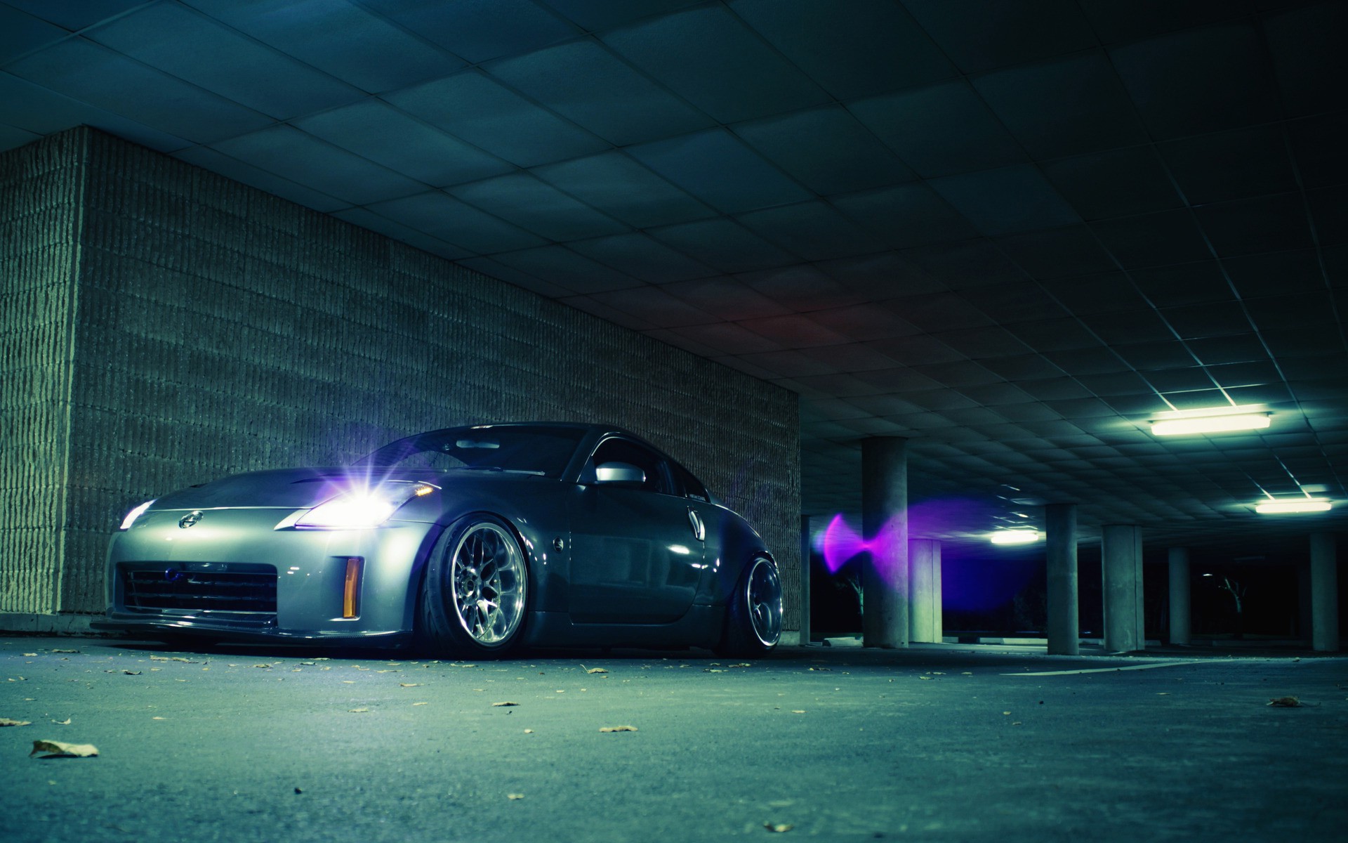 Cars Nissan Nissan 350Z stance silver cars wallpaperx1200