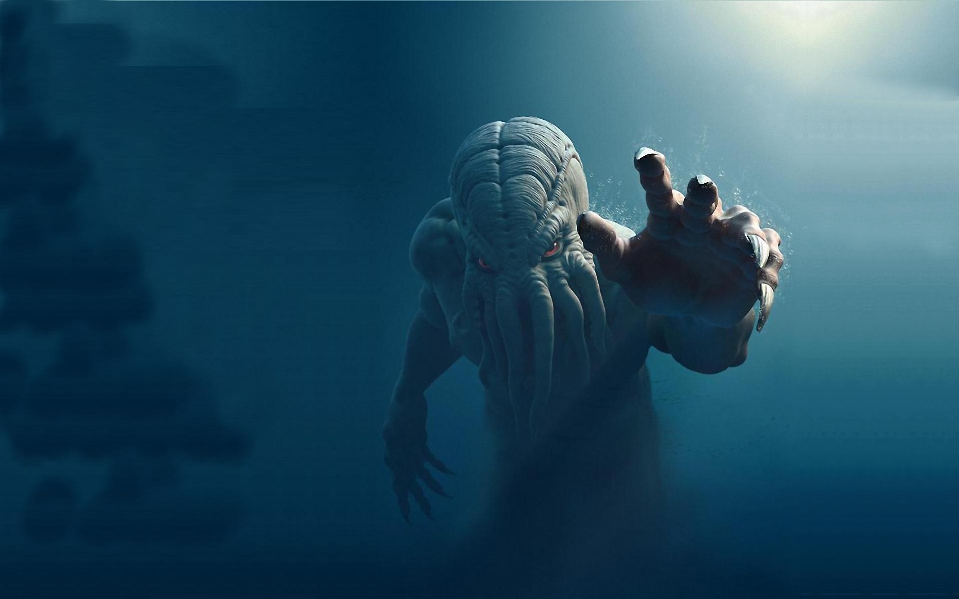 Cthulhu monster at the bottom of the sea wallpaper and image