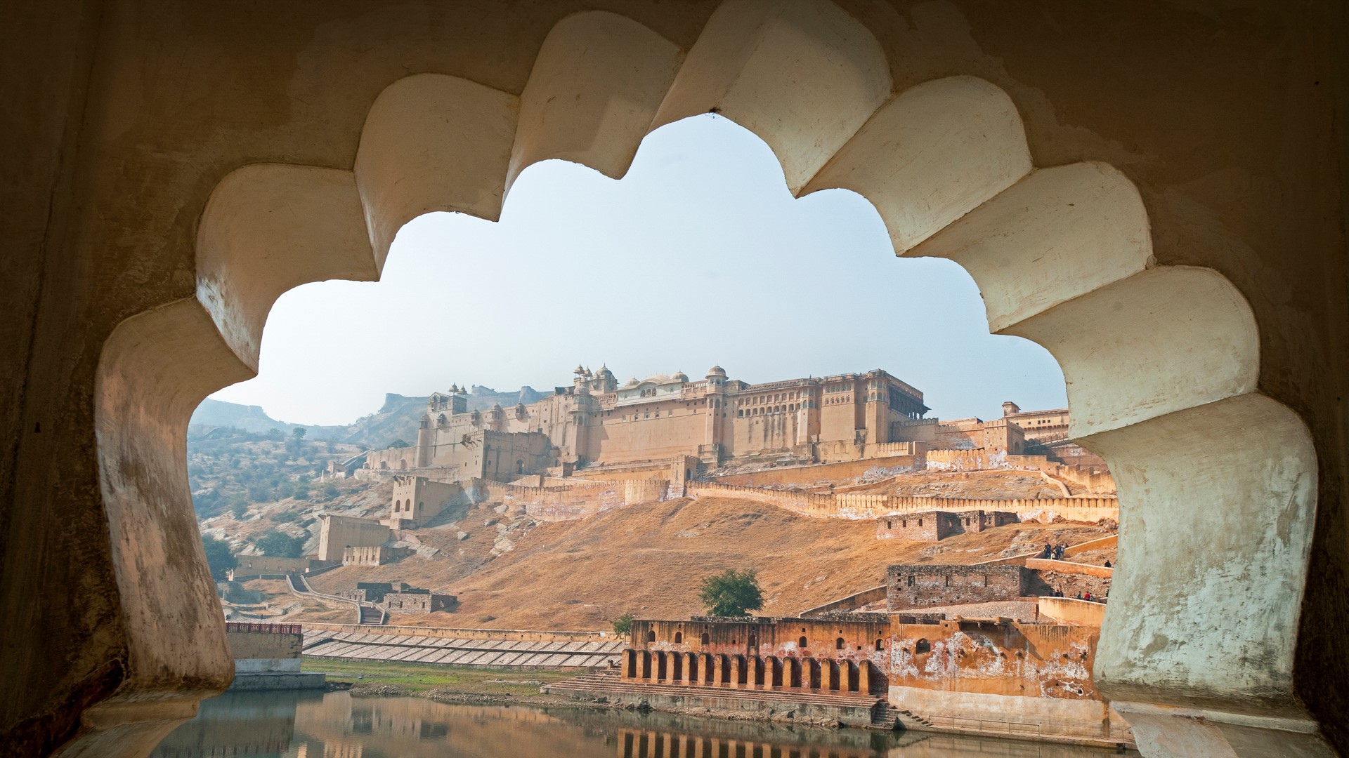 The incredible Amber Fort near Jaipur, Rajasthan, India. Windows 10 Spotlight Image