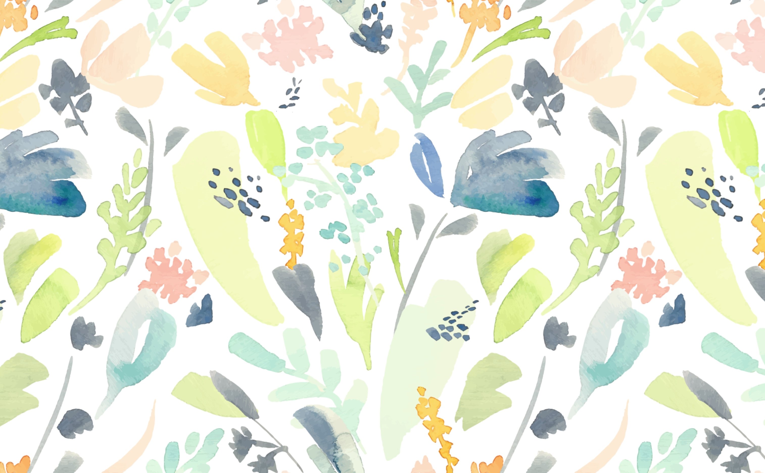 Pastel Flowers Pattern Wallpaper & Background Download