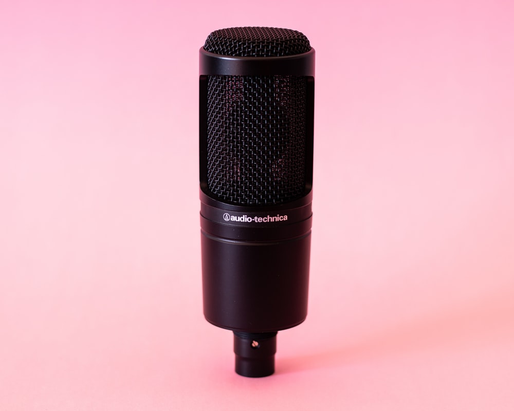 Black Audio Technica Condenser Microphone Photo