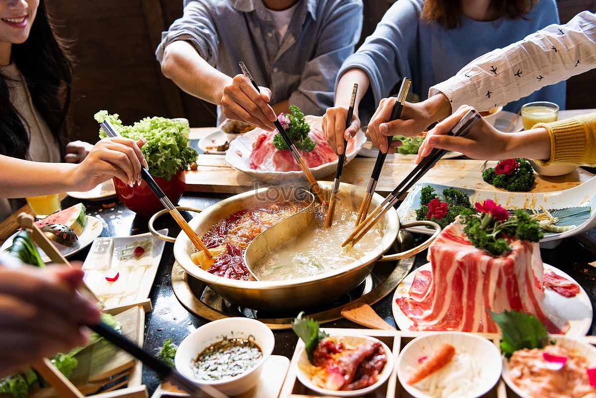 Party To Eat Hot Pot Picture And HD Photo. Free Download On Lovepik