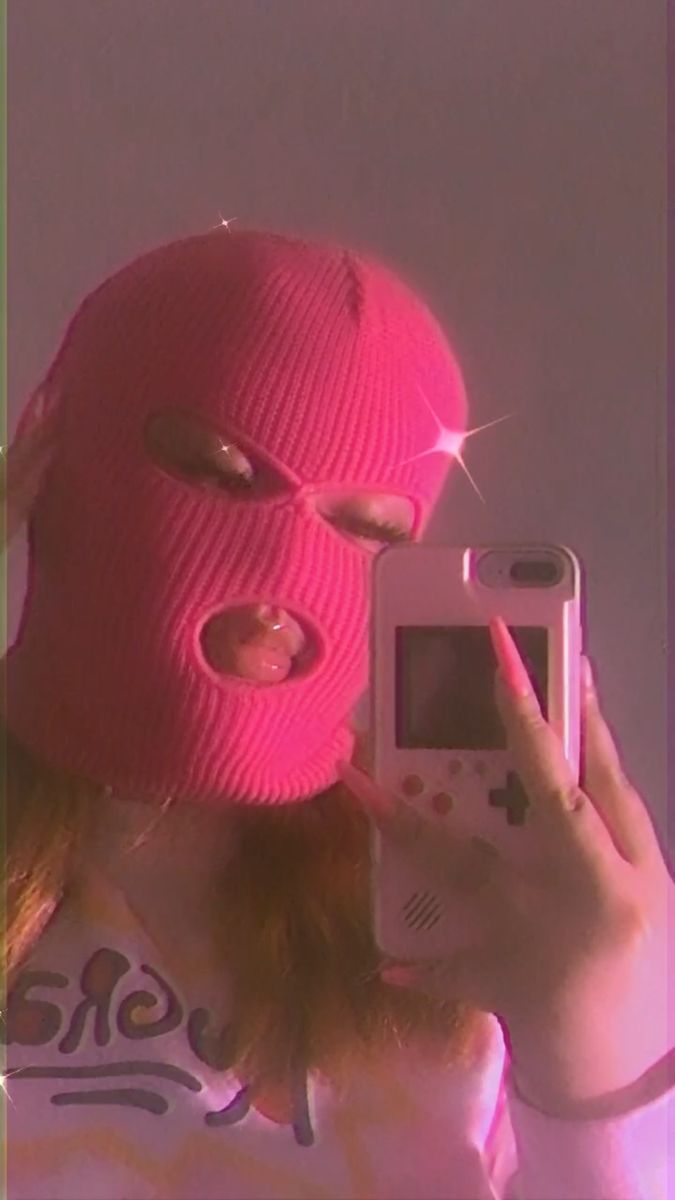 Pink Ski Mask
