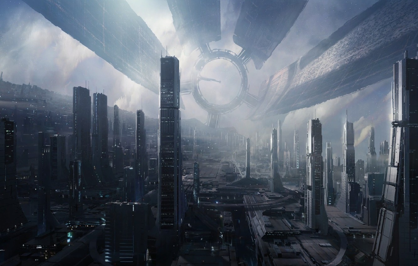 Wallpaper Game, The city, Future, Space image for desktop, section фантастика