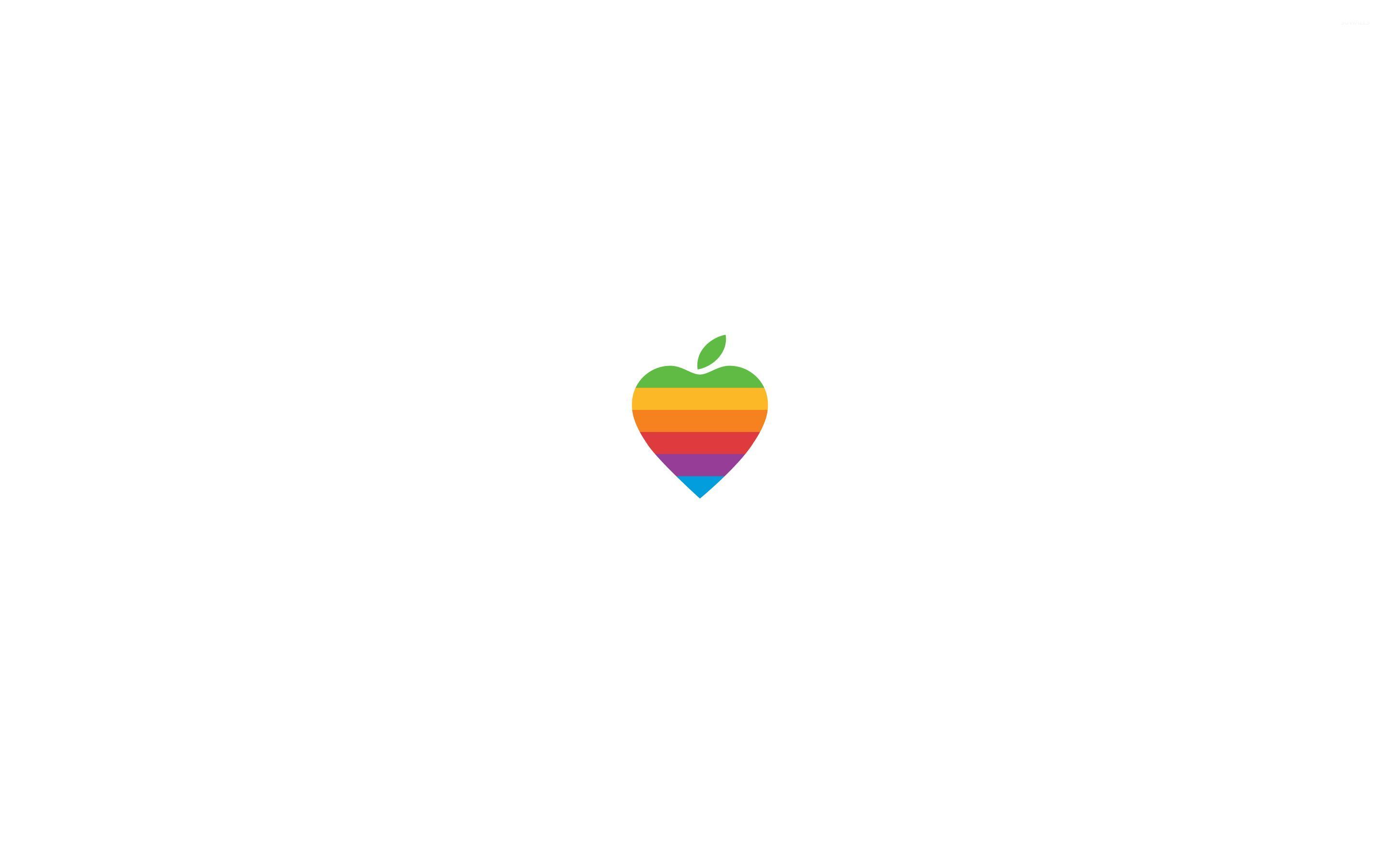 Heart shaped Apple logo wallpaper wallpaper