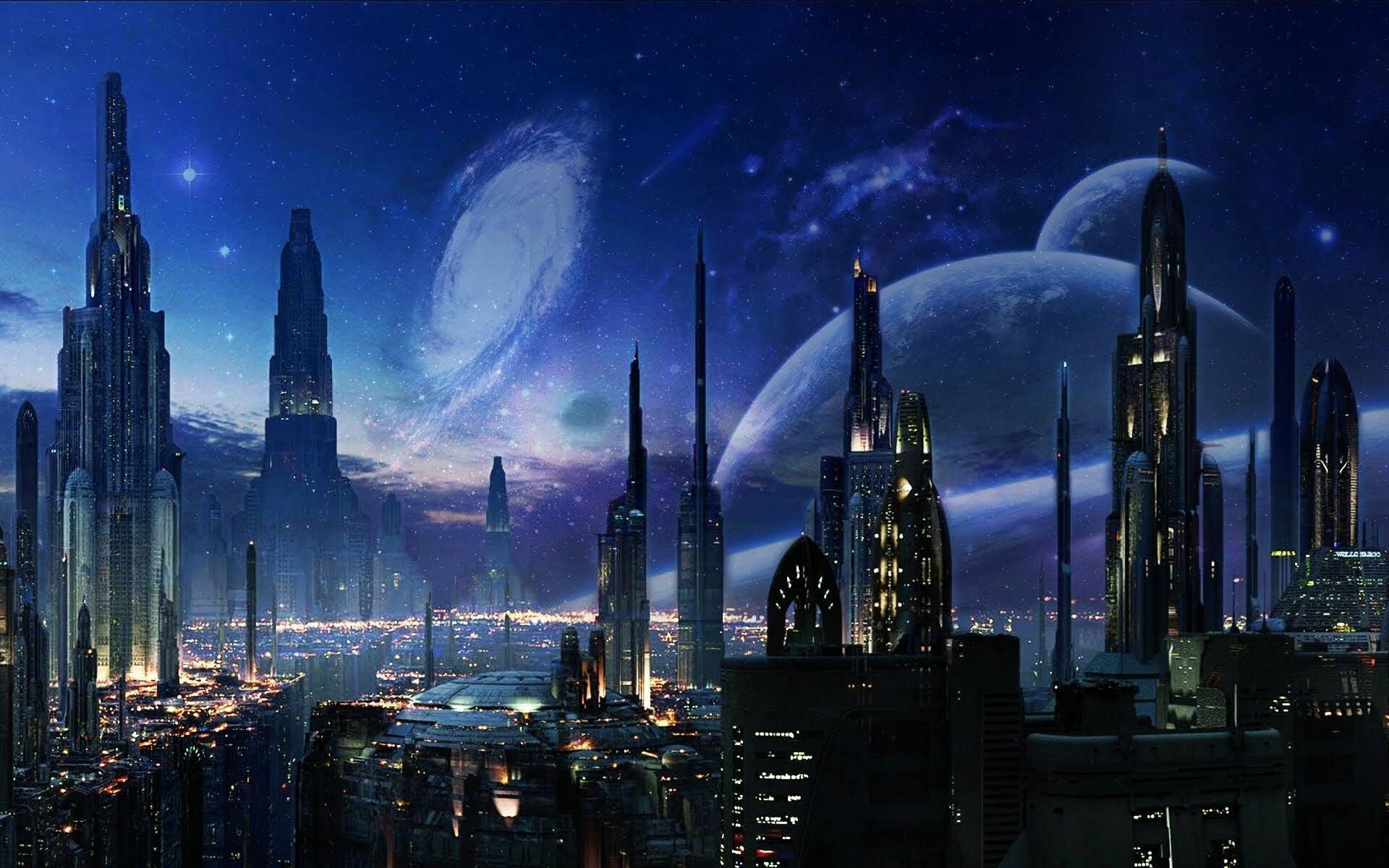 Future Space City Wallpaper: HD, 4K, 5K for PC and Mobile. Download free image for iPhone, Android