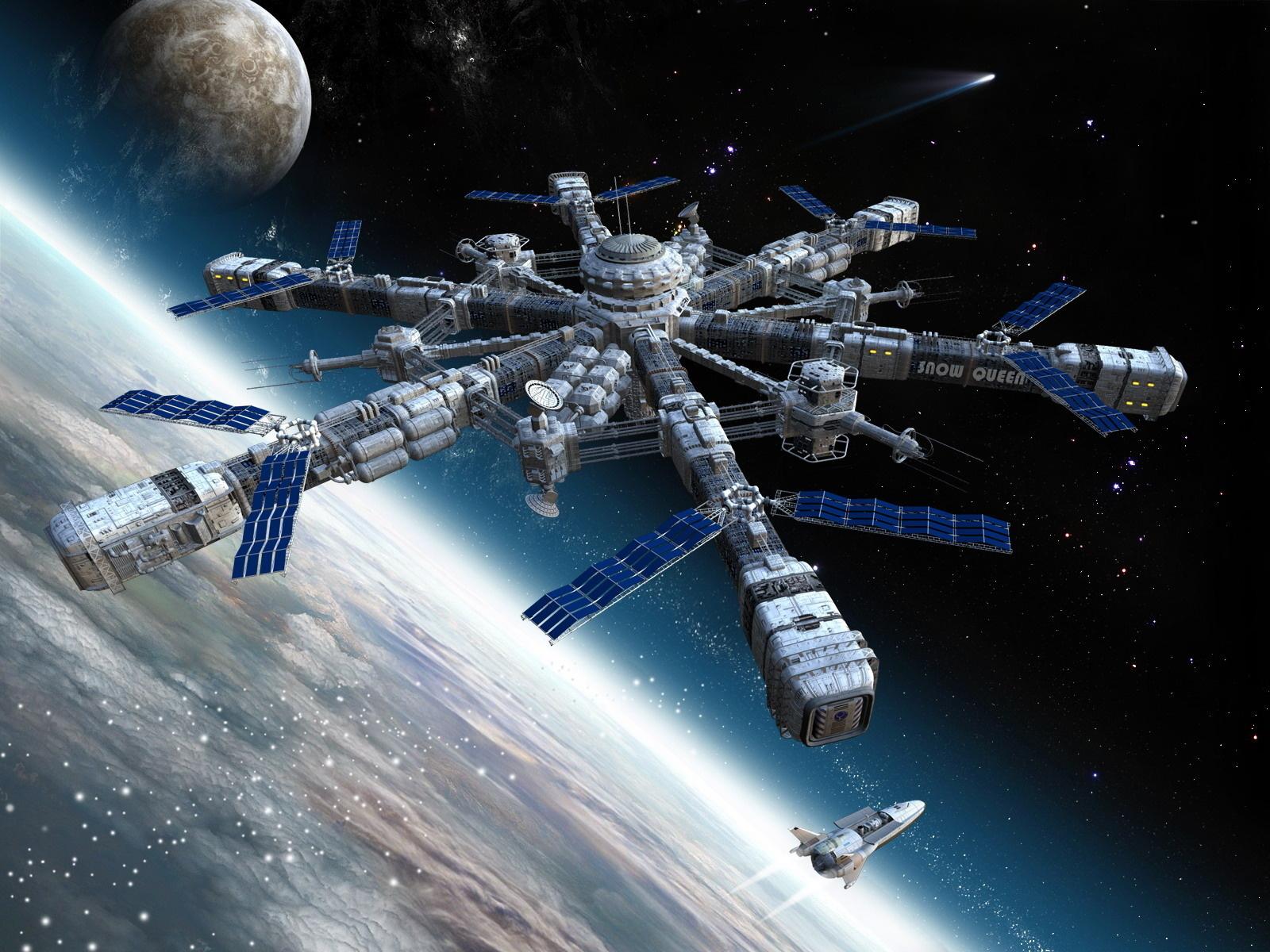 Future Space Station Wallpaper Free Future Space Station Background